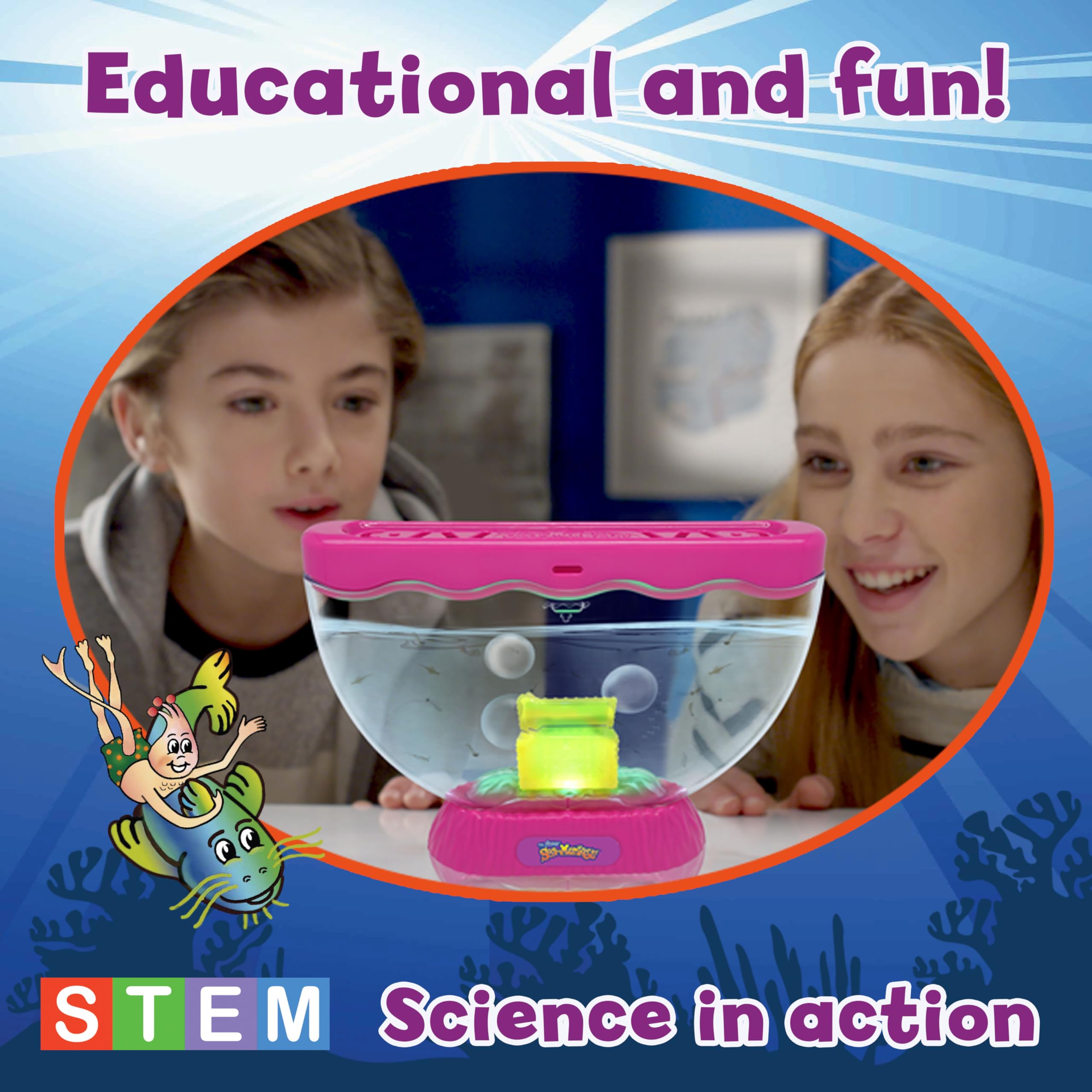 BANDAI Sea Monkeys Instant Life Retro Pack | Grow Your Own Brine Shrimp Pets | Ages 5+ 6