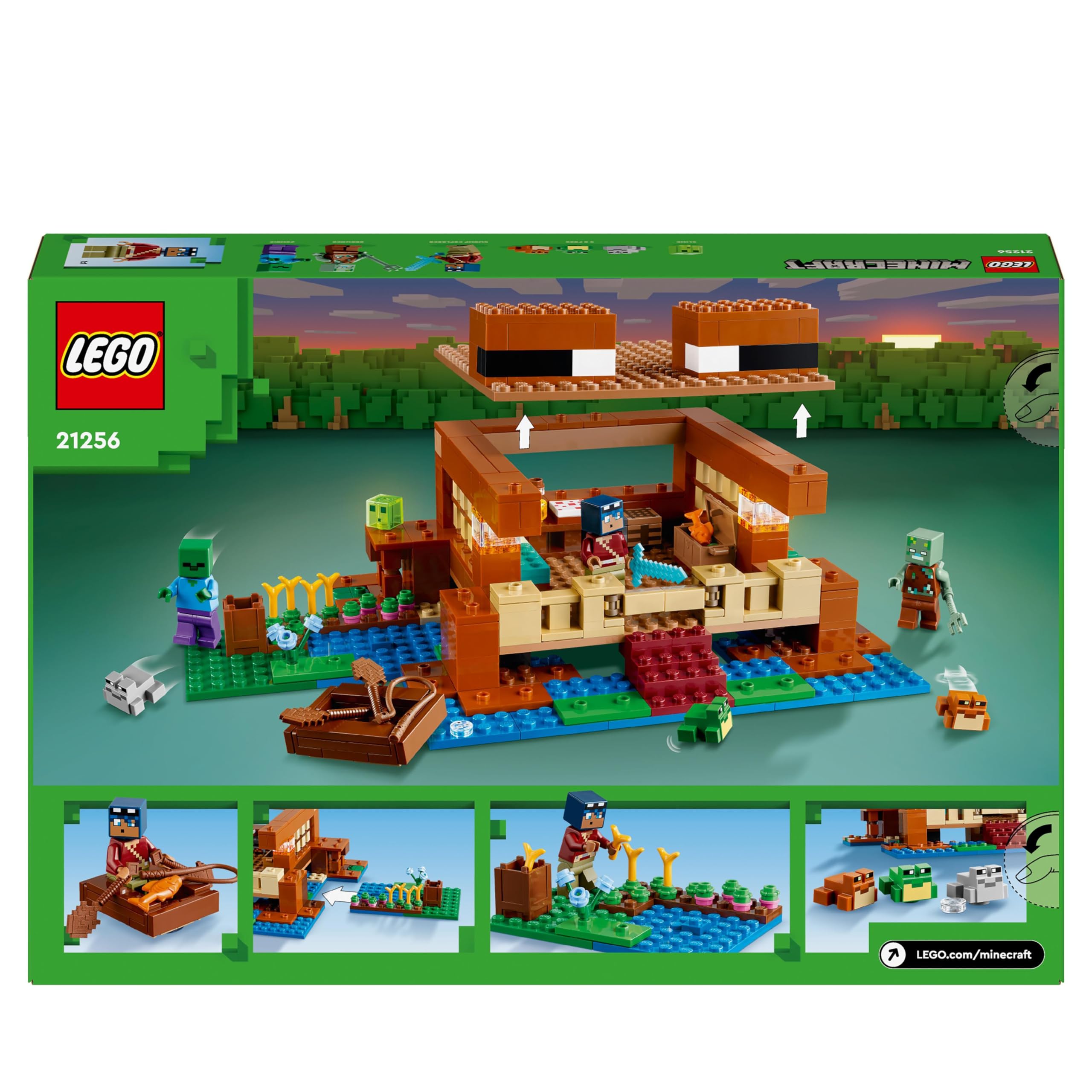 LEGO Minecraft The Frog House Building Set - 400-Piece Playset for Kids 8+ 8