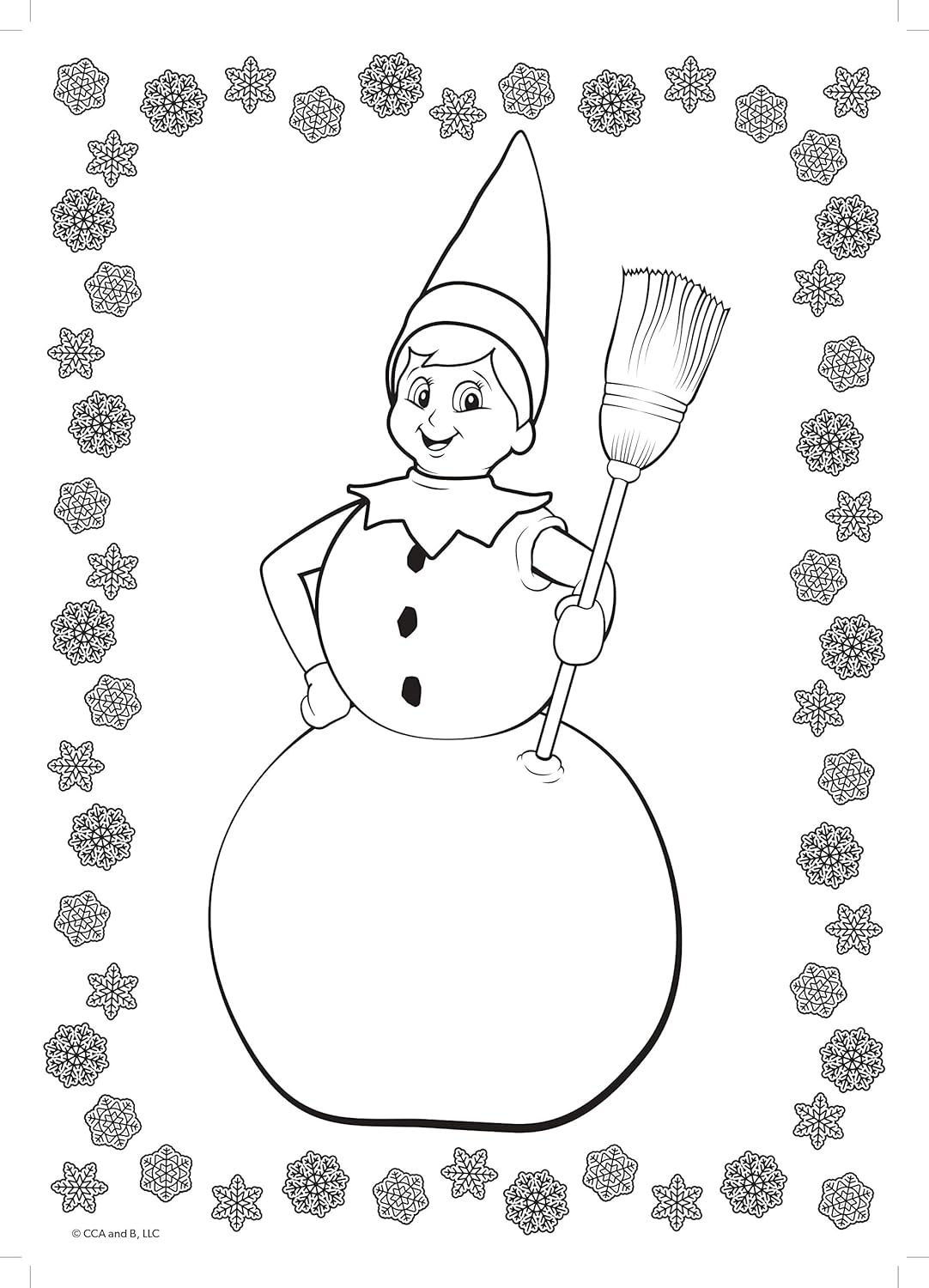 Elf on the Shelf Sticker Colouring Book - Christmas Activity for Kids 7