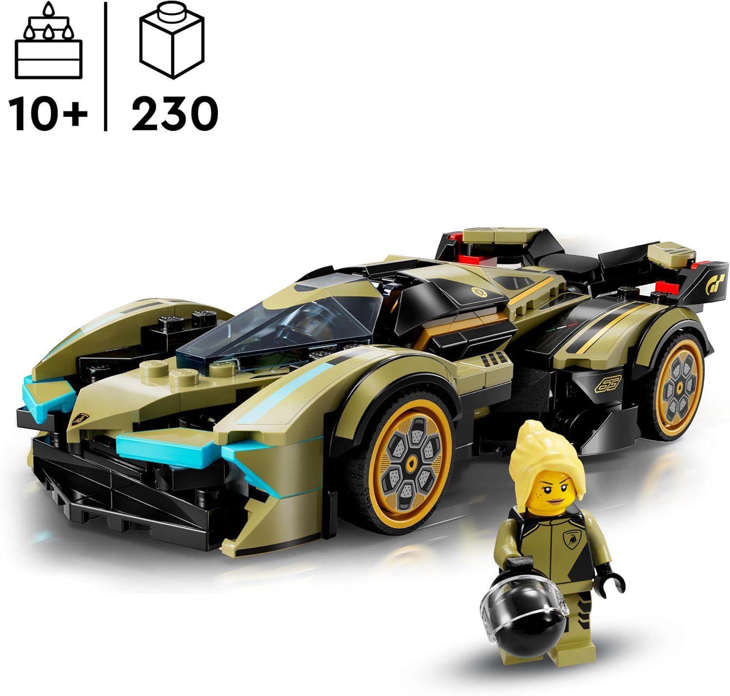 LEGO Speed Champions Lamborghini Lambo V12 Vision GT Super Car 76923 - Building Set for Ages 10+