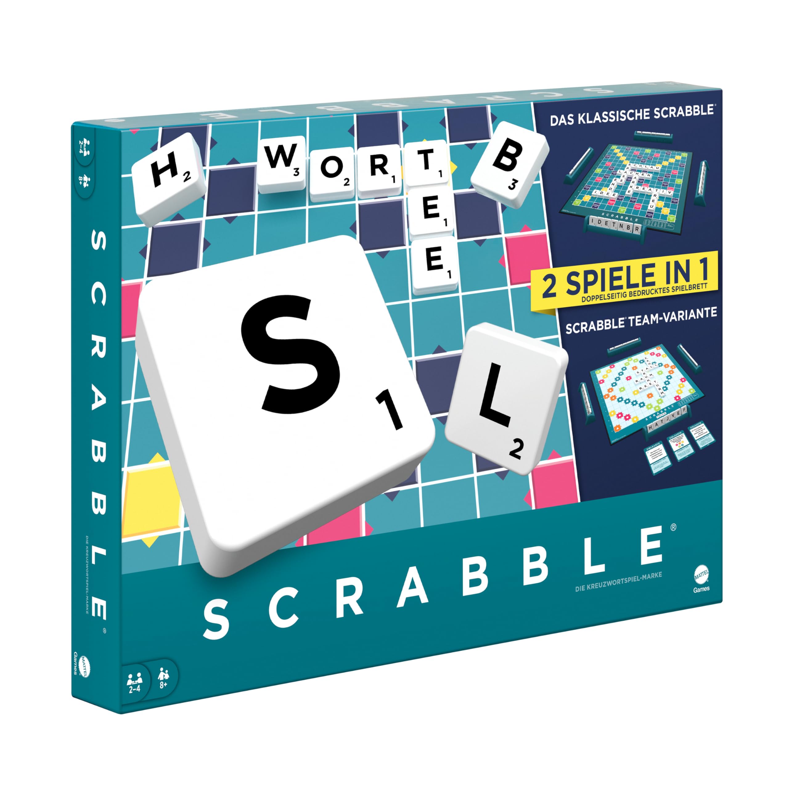 Mattel Games Scrabble German Edition Board Game HWD45
