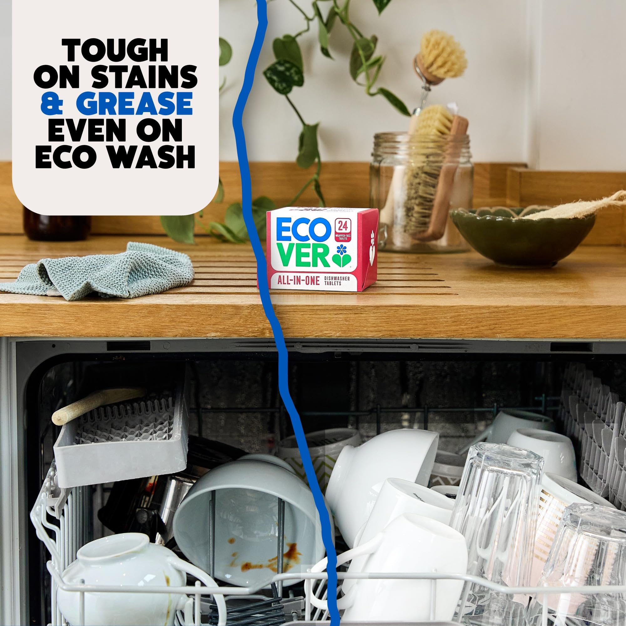 Ecover All-in-One Geschirrspültabs mit Salz &amp; Klarspüler (24 Tabs) 9