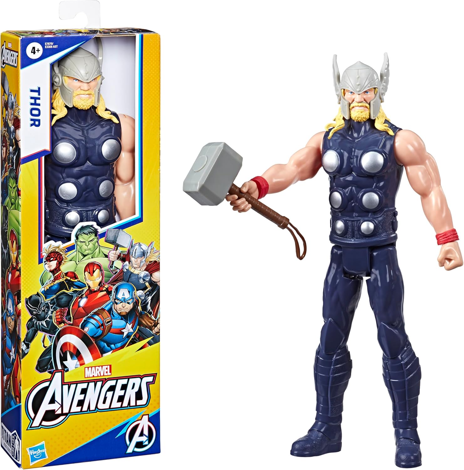 Marvel Avengers Titan Hero Series Thor 12" Action Figure - Poseable Super Hero Toy for Kids 4+ 5