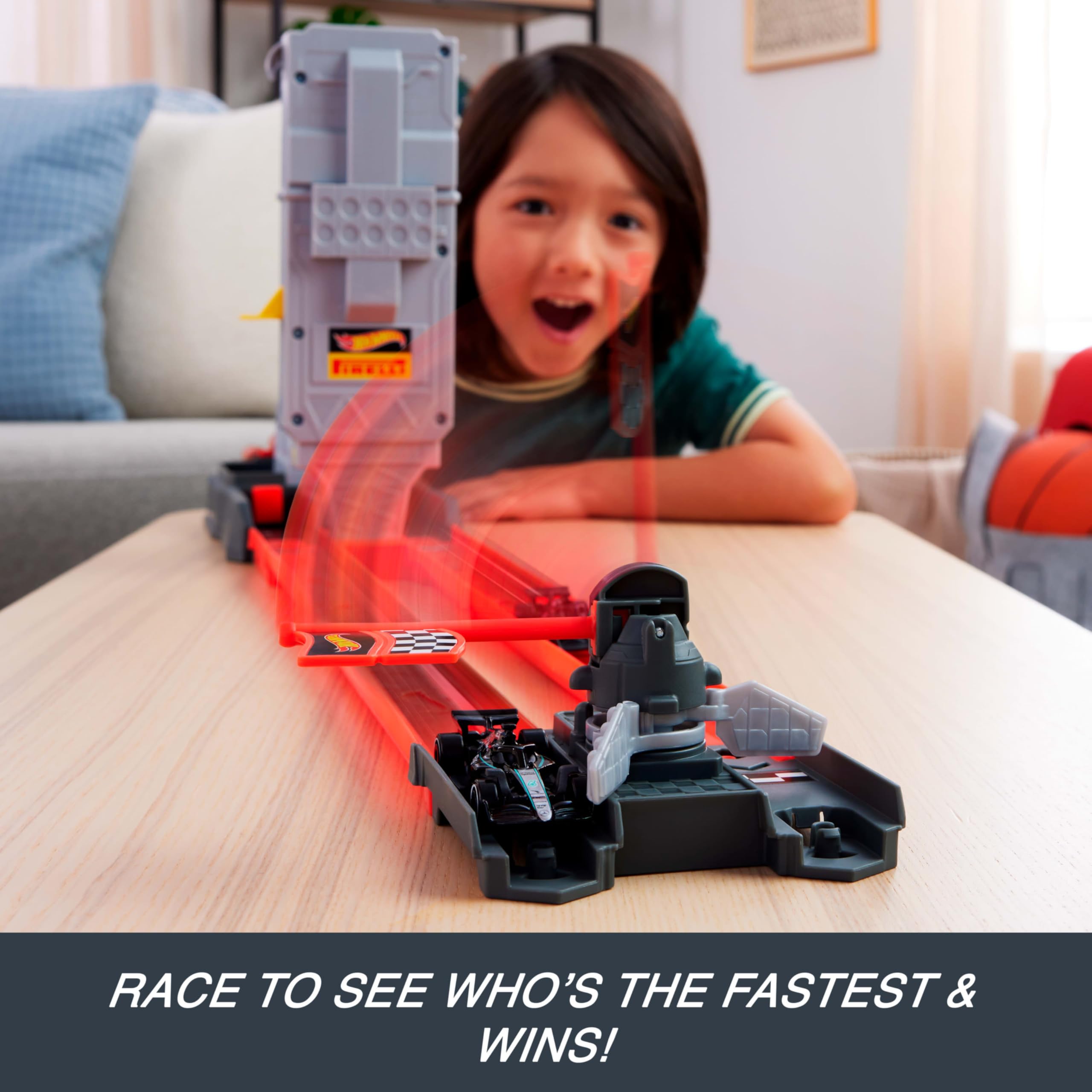 Hot Wheels Racing Formula 1 Grid Start Track Set | 1:64 Scale Die-Cast Cars | Multicolor 2