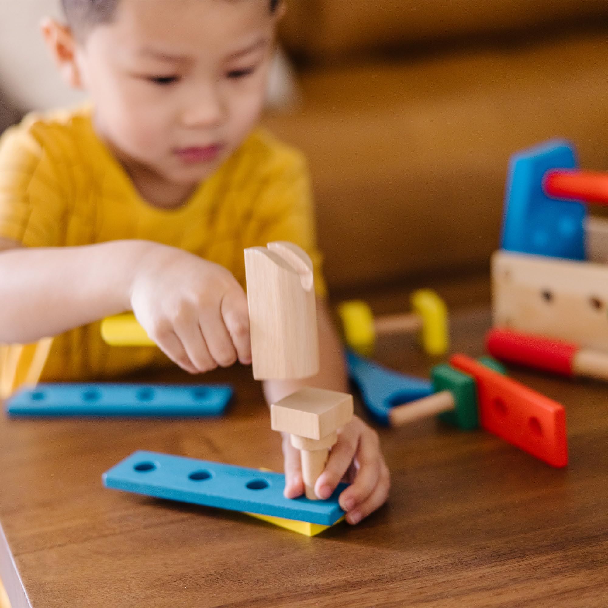 Melissa & Doug Take-Along Tool Kit - 24-Piece Wooden Pretend Play Set for Ages 3+ 16