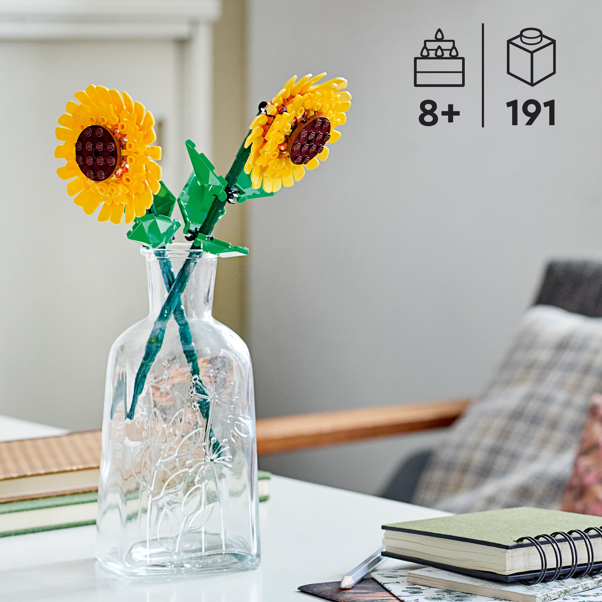 LEGO Botanicals Sunflowers Building Set 40524 | Ages 8+ | 191 Pieces