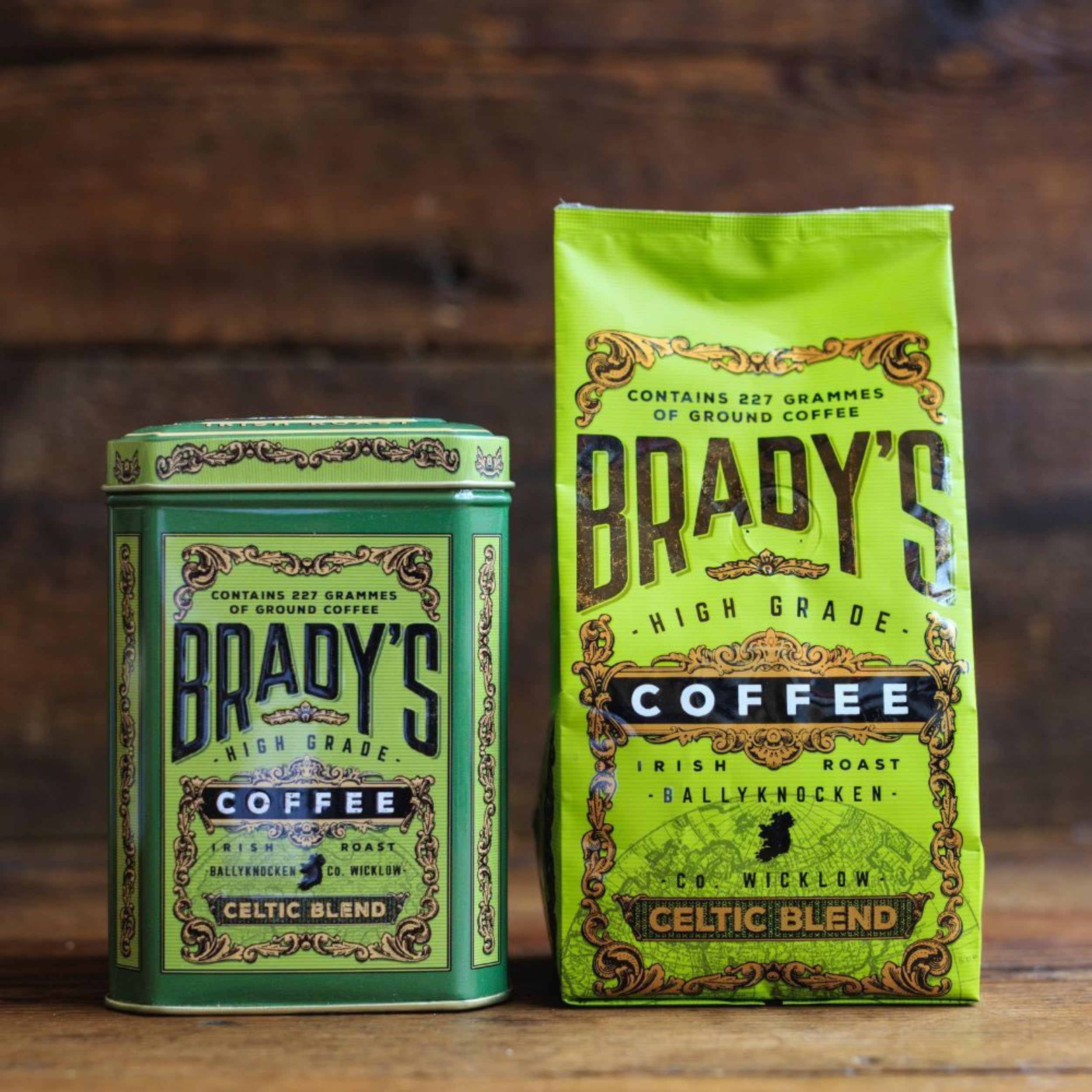 BRADY'S Celtic Blend Dark Roast Ground Coffee - 100% Arabica | 227g Tin 9