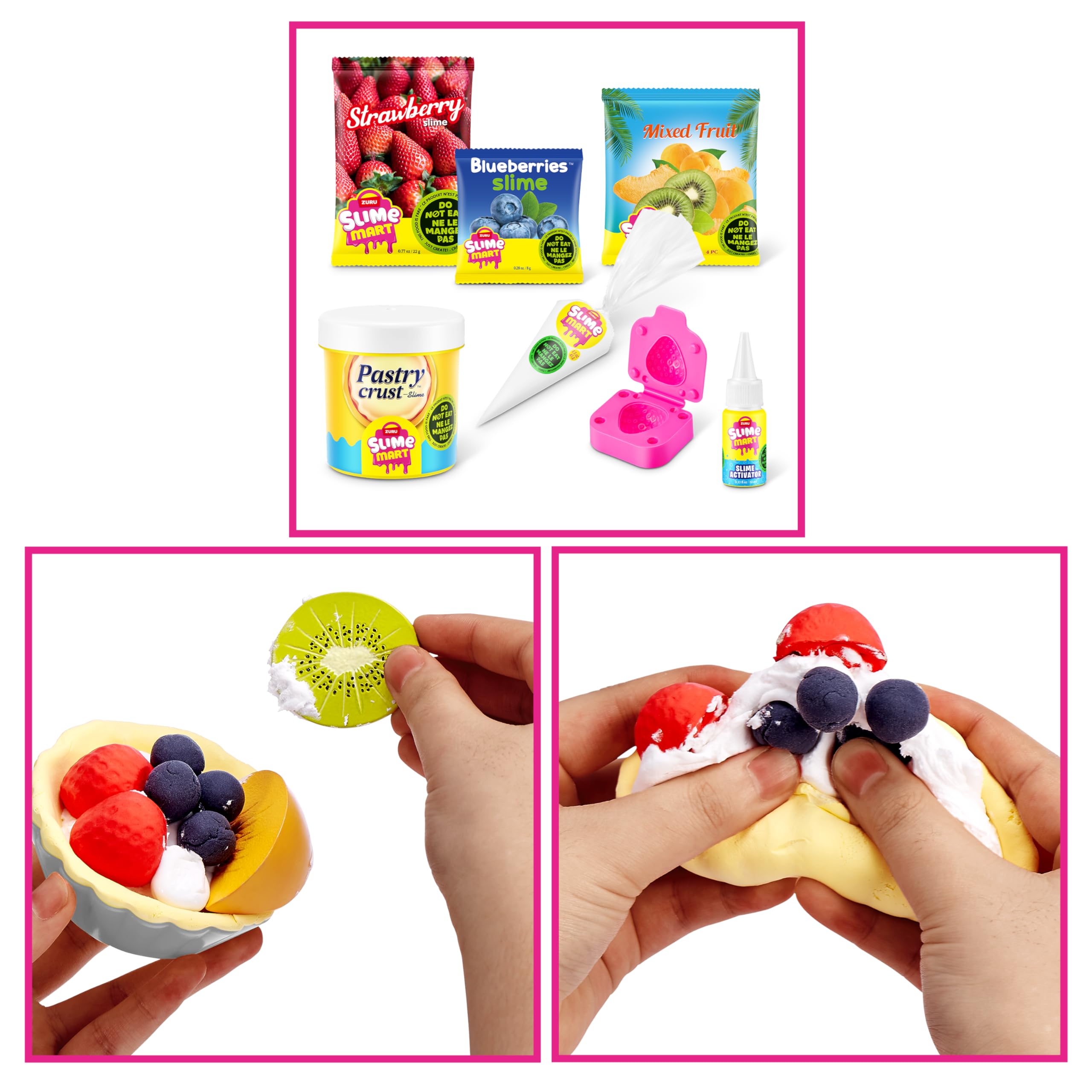 Slime Mart Small Bag by ZURU - Fruit Tart Slime Compound for Kids 6+ 6