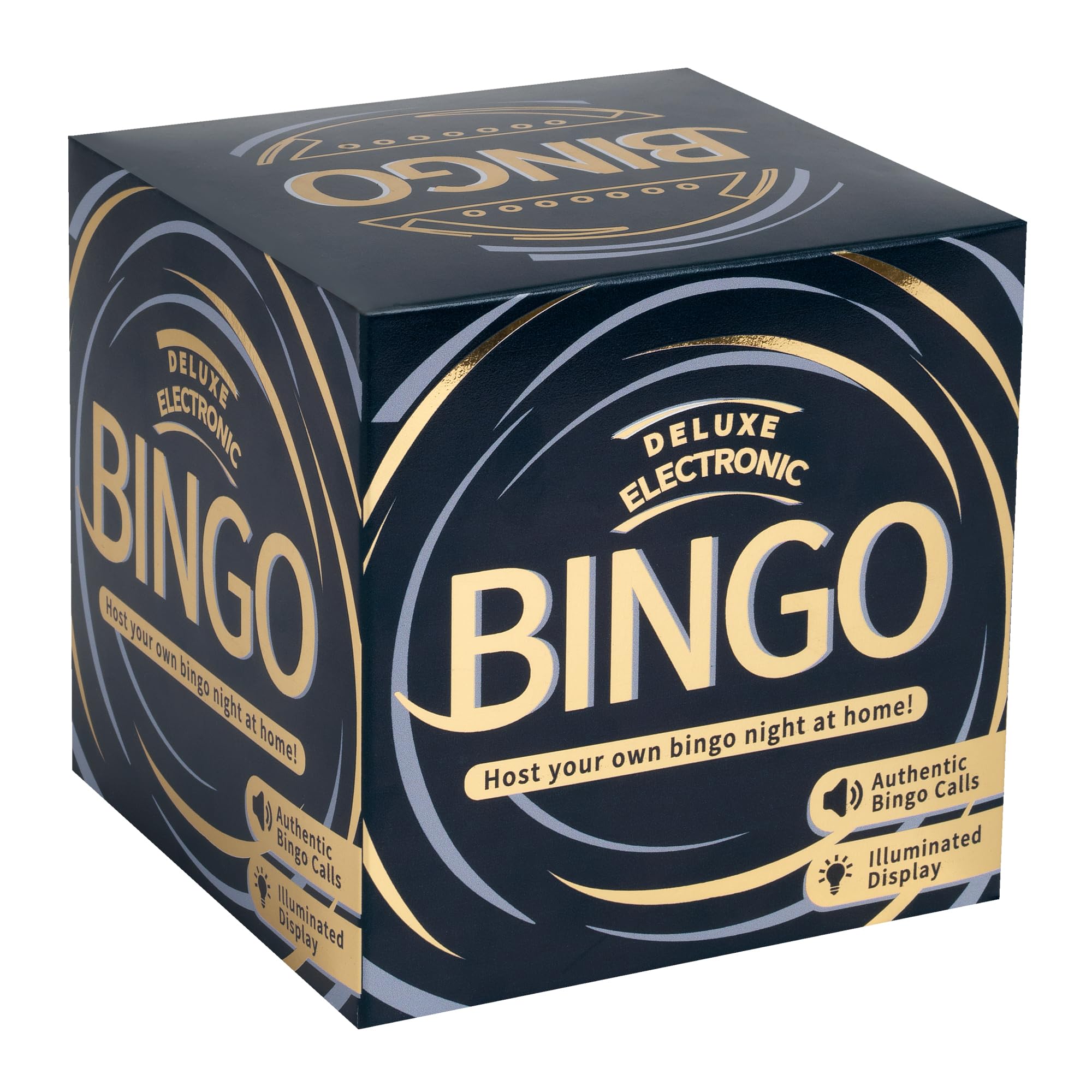 Ideal Deluxe Electronic Bingo Game with 7 Variations, Illuminated Screen & 100 Cards