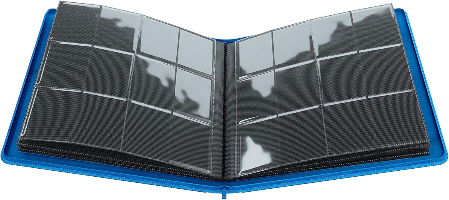 Gamegenic Zip-Up Album 24-Pocket - Holds 480 Double-Sleeved Cards, Blue 5