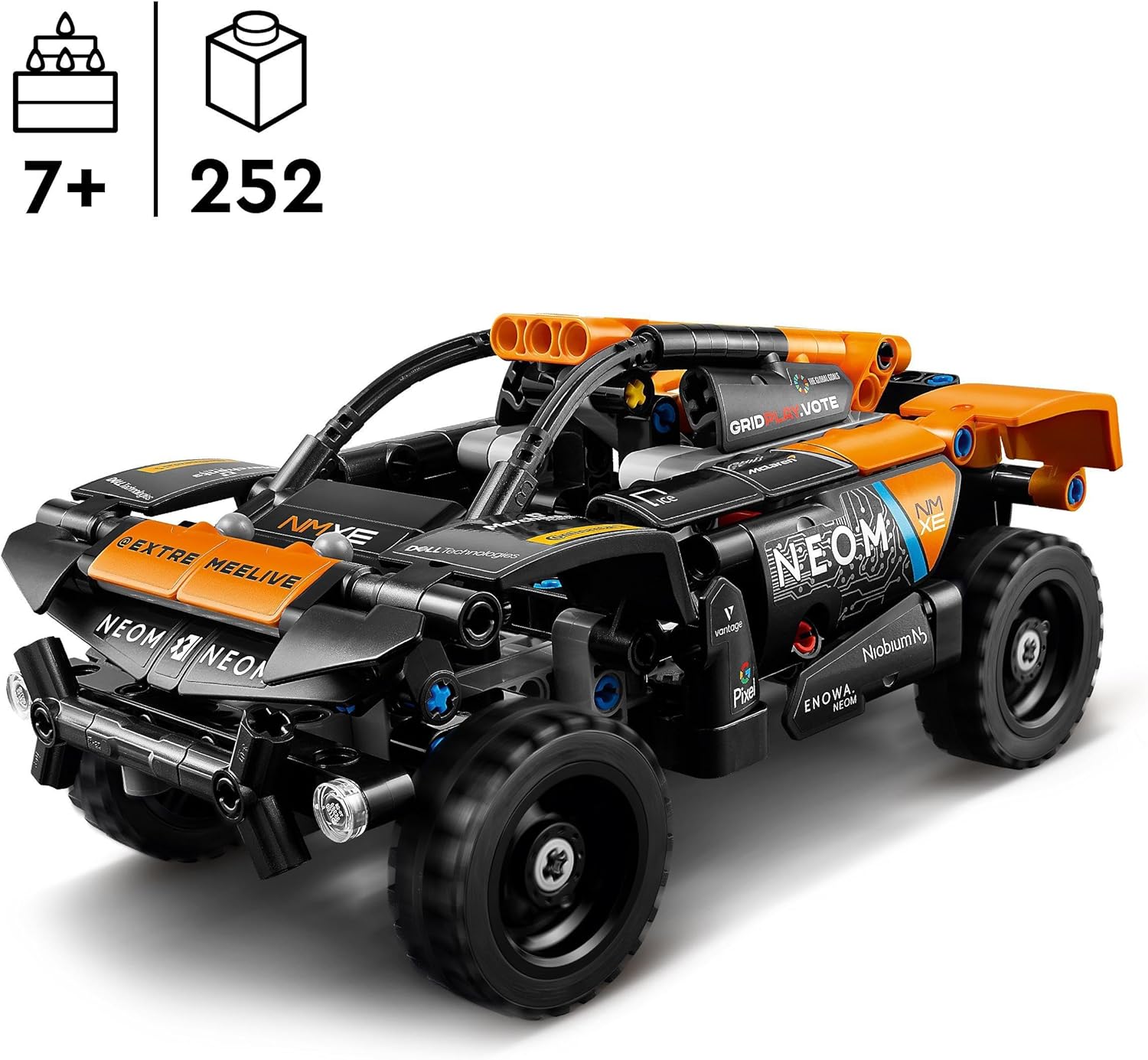 LEGO Technic NEOM McLaren Extreme E Race Car Toy - Pull-Back Action Vehicle for Kids 7+ 4