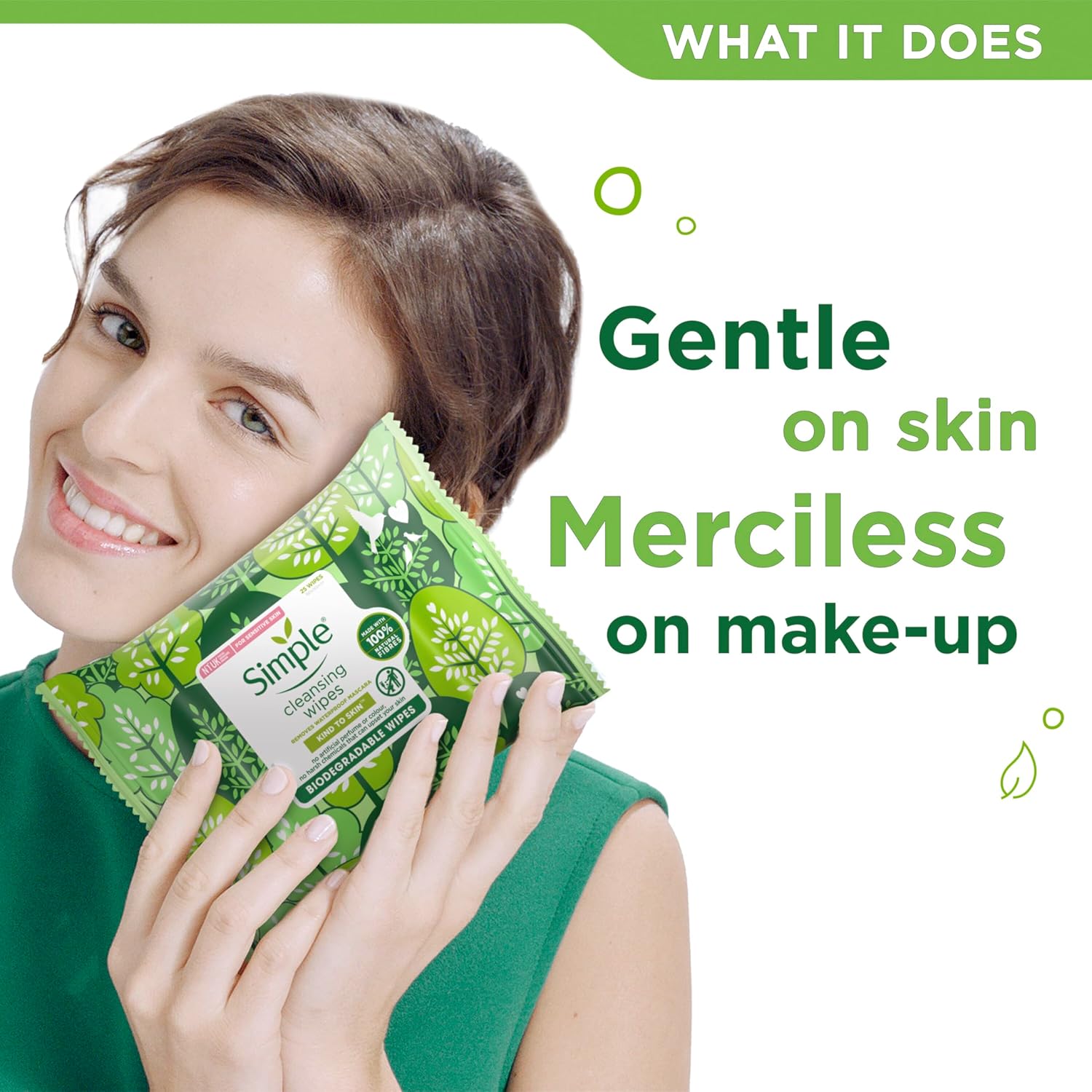 Simple Kind to Skin Biodegradable Cleansing Wipes (140 Wipes) 7