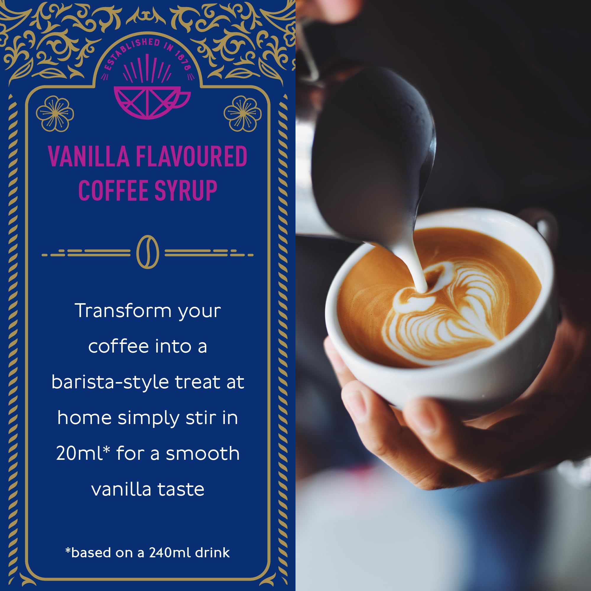 Tate & Lyle - Vanilla Coffee Syrup Fairtrade 750ml 5