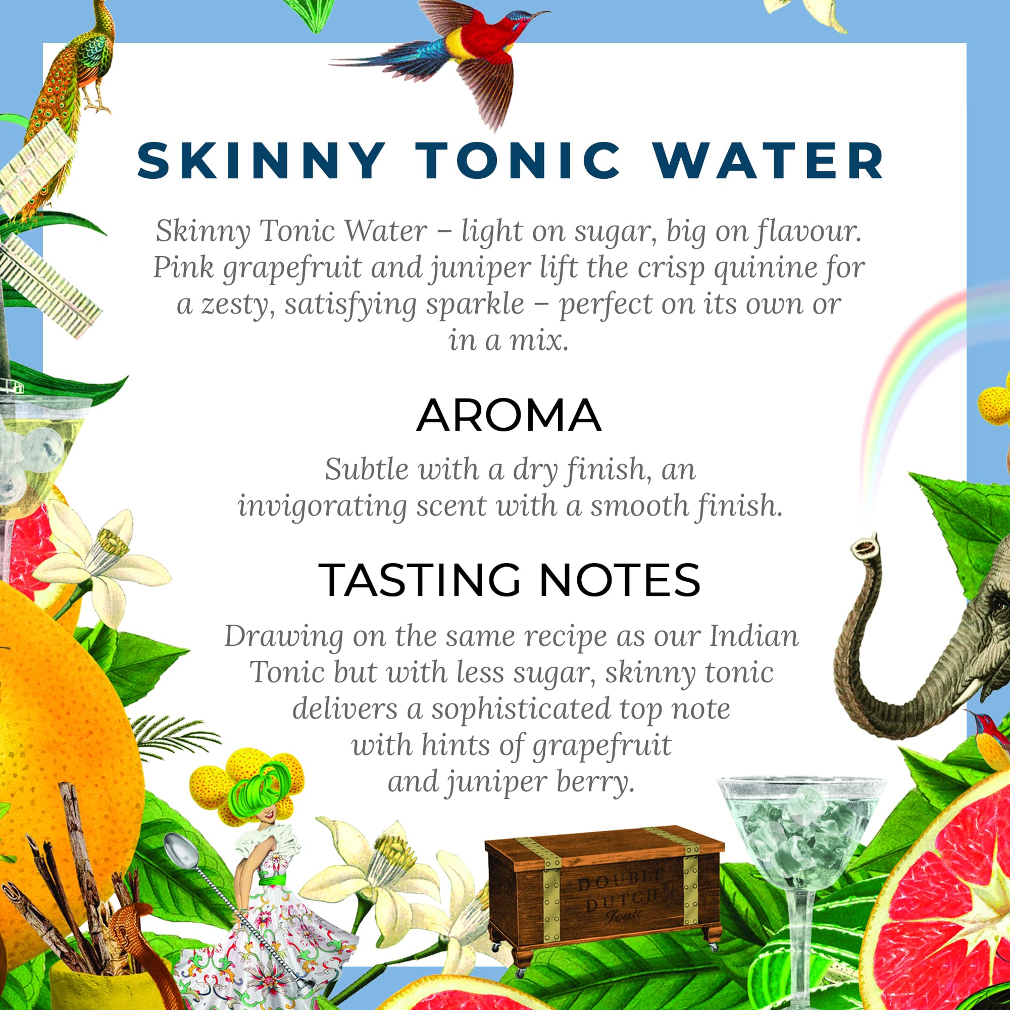 Double Dutch Skinny Tonic Water - Low Calorie, Natural Ingredients | 150 ml (Pack of 6) 3