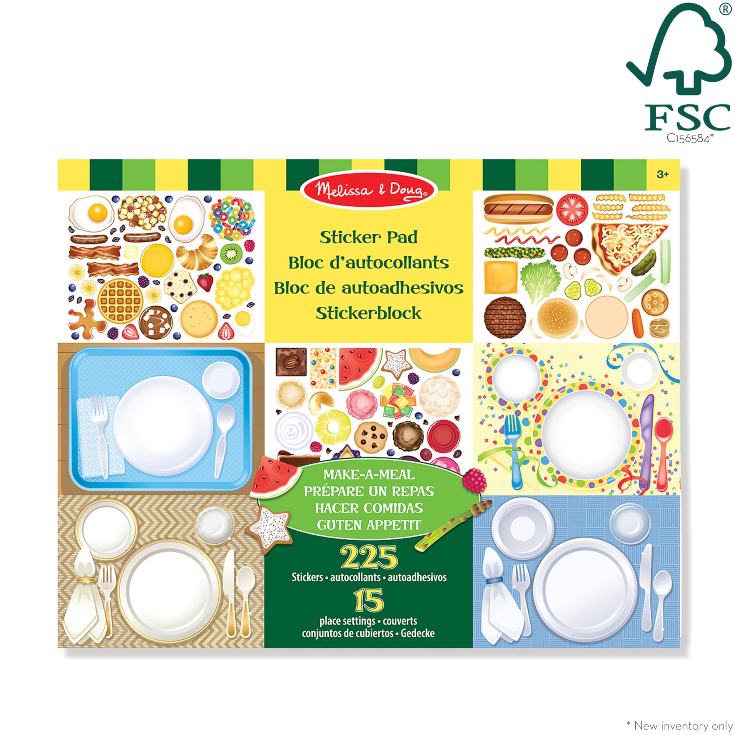 Melissa & Doug Make-a-Meal Sticker Pad - Educational Activity Set for Ages 3+ 10