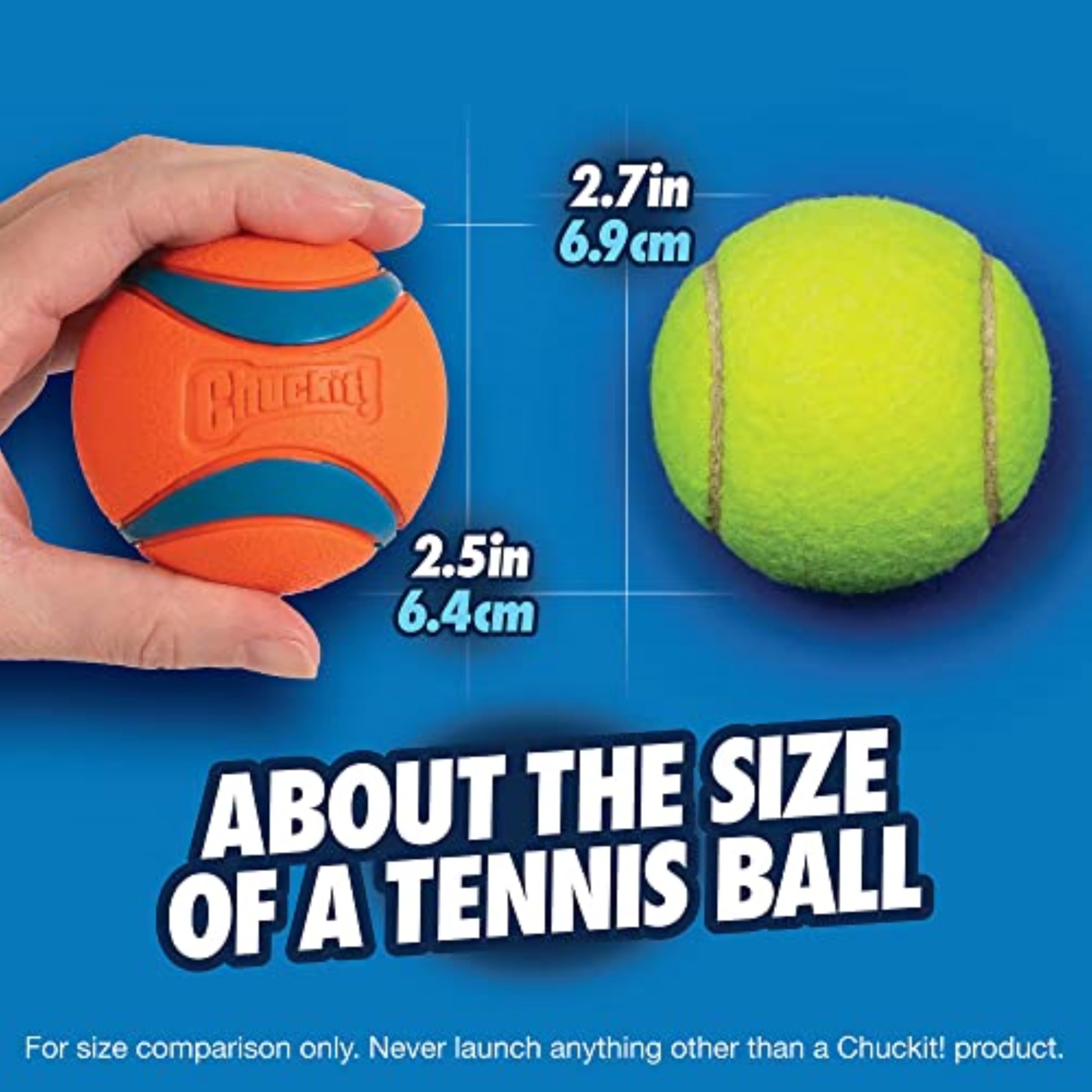Chuckit! Ultra Ball Bucket - Durable High Bounce Rubber Dog Toy for Fetch | Pack of 8 Medium Balls 4
