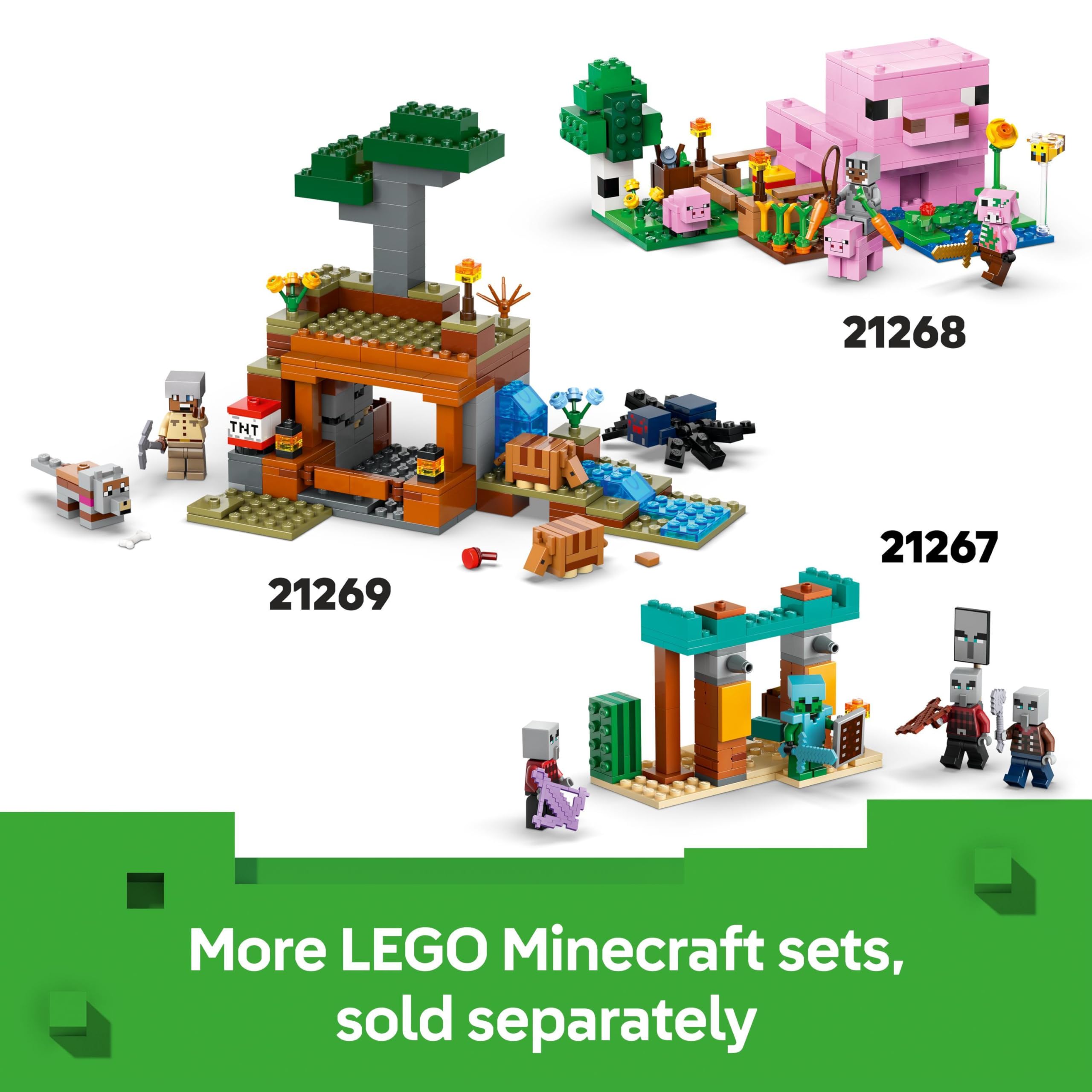 LEGO Minecraft The Mooshroom House Island Building Set - 500-Piece Playset for Ages 8+ 5