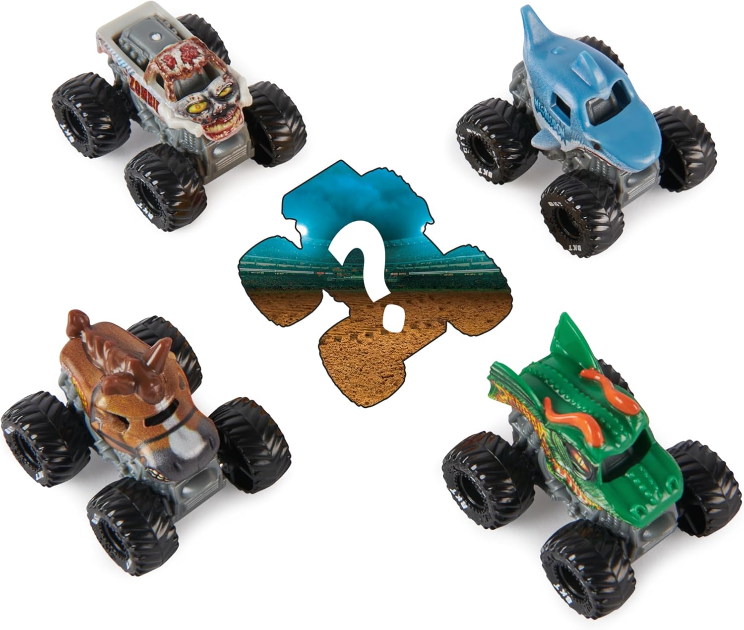 Monster Jam Mini 5-Pack with Mystery Truck - 1:87 Scale Collectible Monster Trucks 6