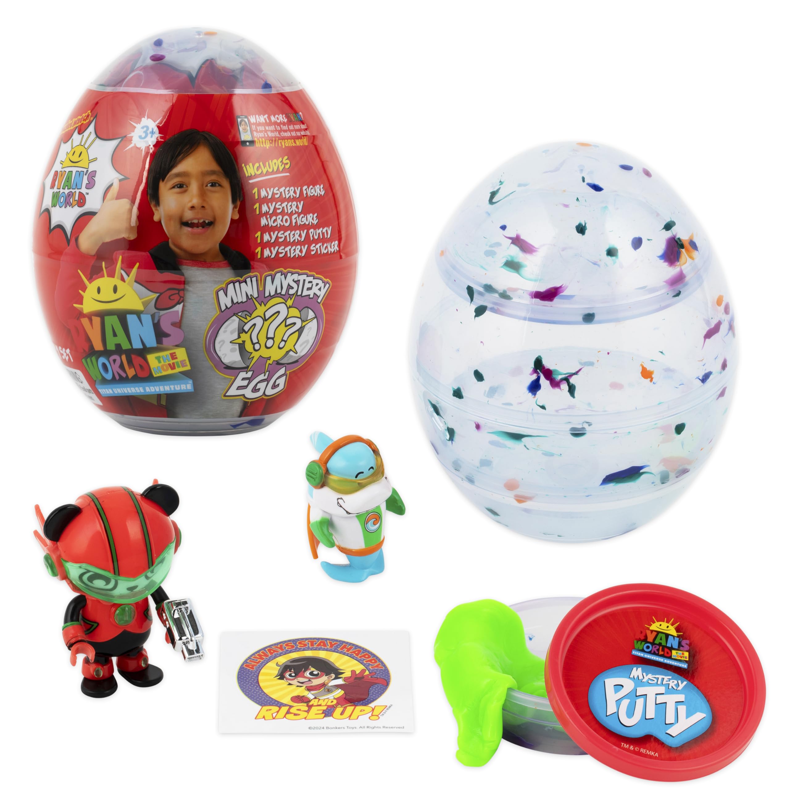 Ryan's World: The Movie - Mystery Mini Egg with Micro-Ryan Figure, Stickers & Mystery Putty 3