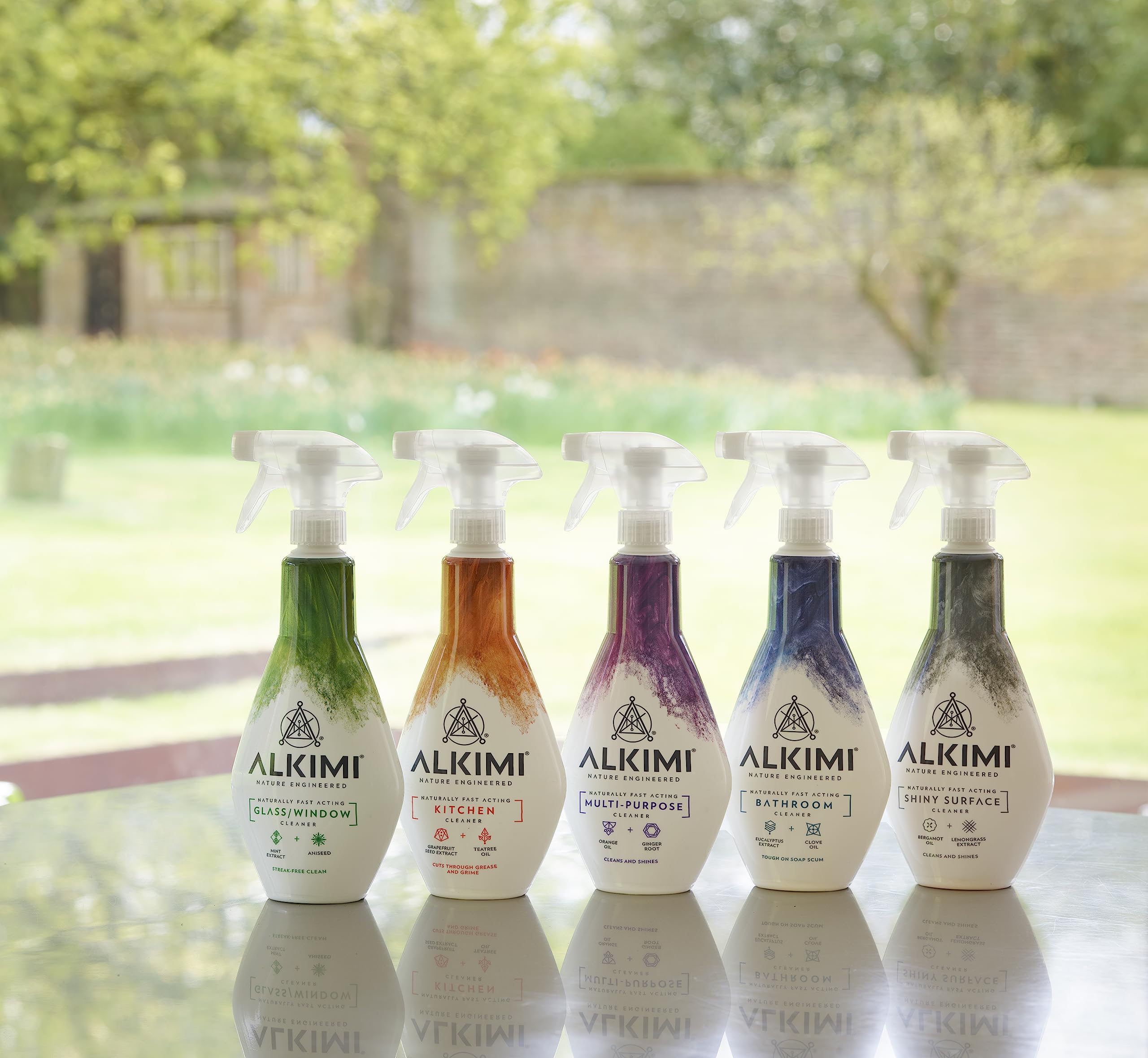 ALKIMI Glass & Window Cleaning Spray - Streak-Free Shine, Natural Mint & Aniseed Scent | 500 ml 3