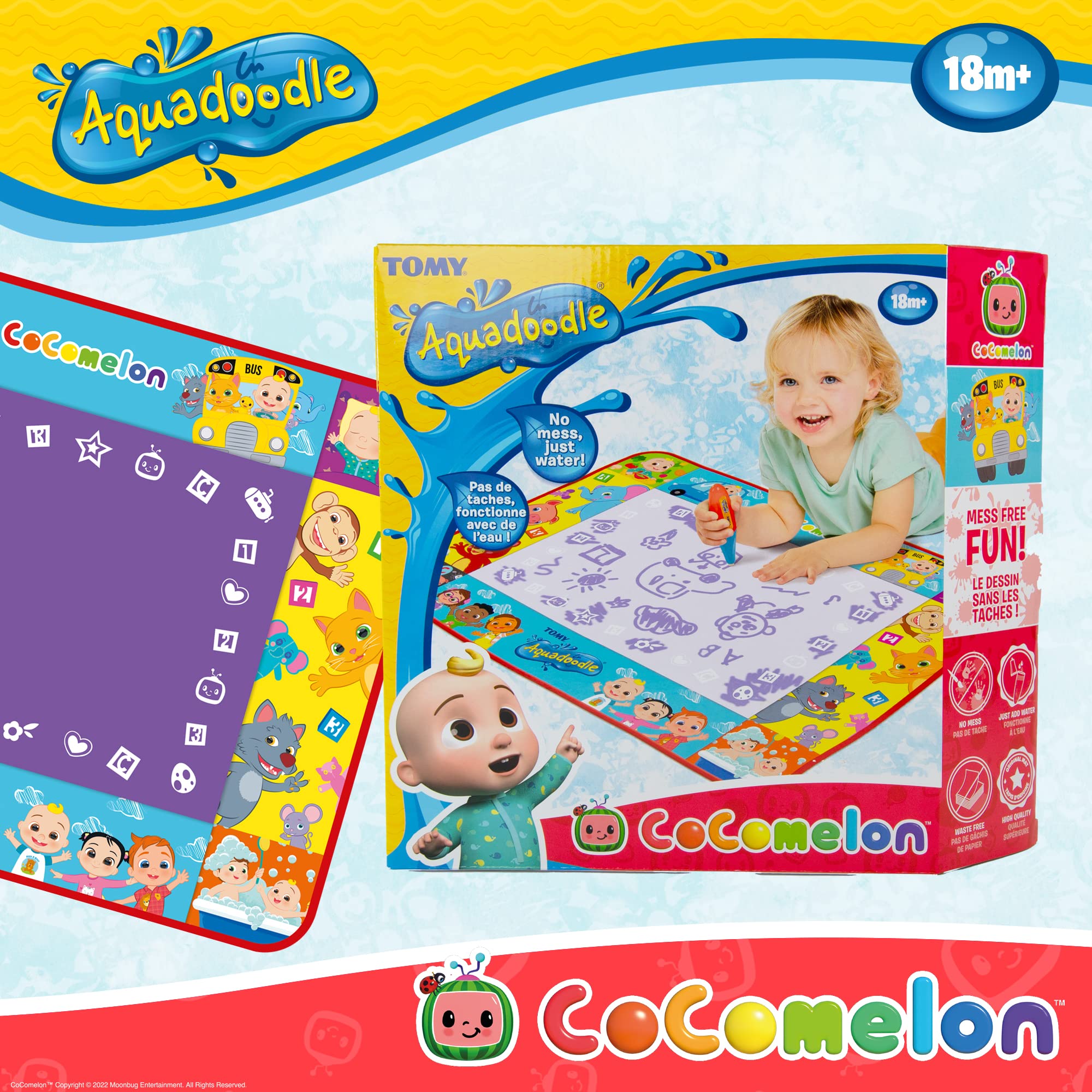 Aquadoodle Cocomelon Doodle Mat - Mess-Free Water Drawing Toy for Toddlers 18m+ 13