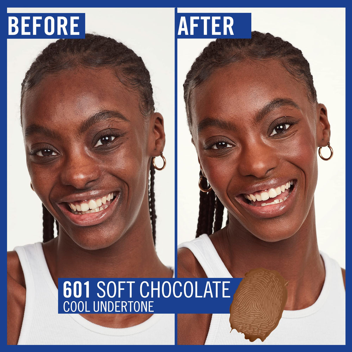 Rimmel Match Perfection Foundation 601 Soft Chocolate - 30 ml, Medium Coverage