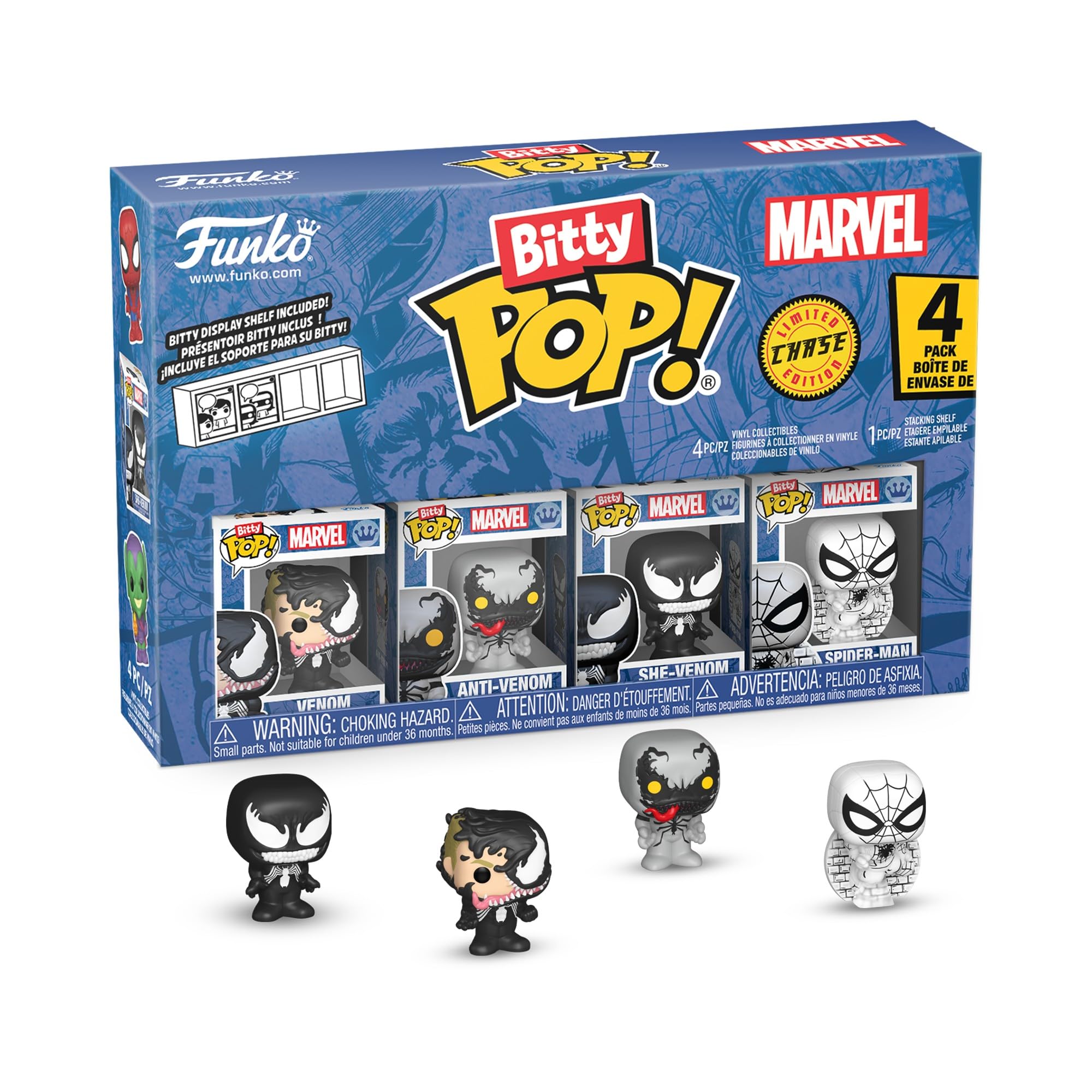 Funko Bitty Pop! Spider-Man - Venom 4pk with Mystery Mini Figure 9