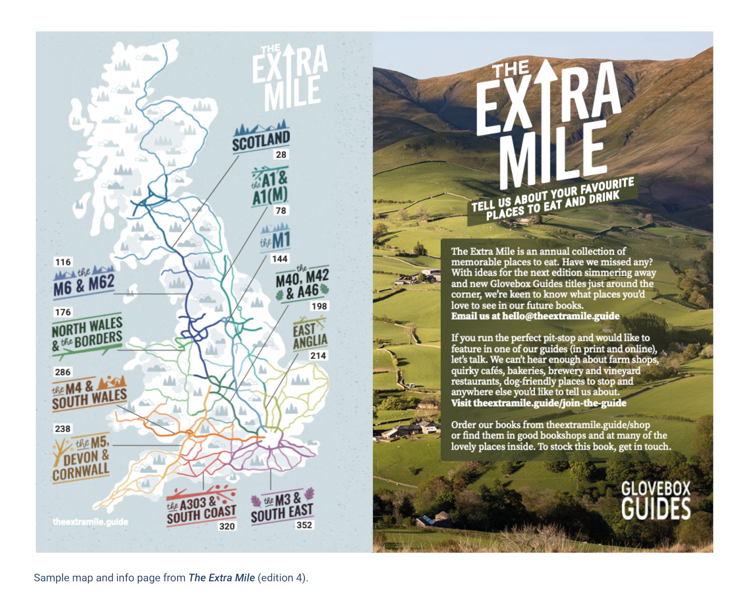Printslinger The Extra Mile Guide: Delicious Alternatives to Motorway Services - 4th Edition | Food & Travel Writing | English