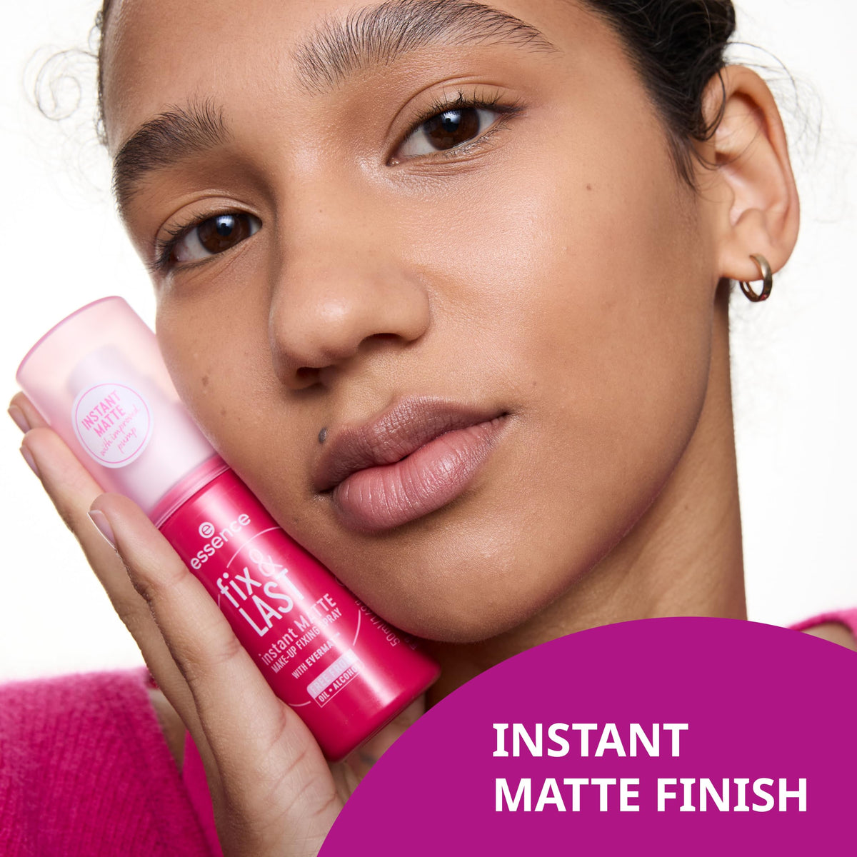 Essence Cosmetics fix & LAST instant MATTE MAKE-UP FIXING SPRAY - Long-lasting Mattifying Finish, 50 ml