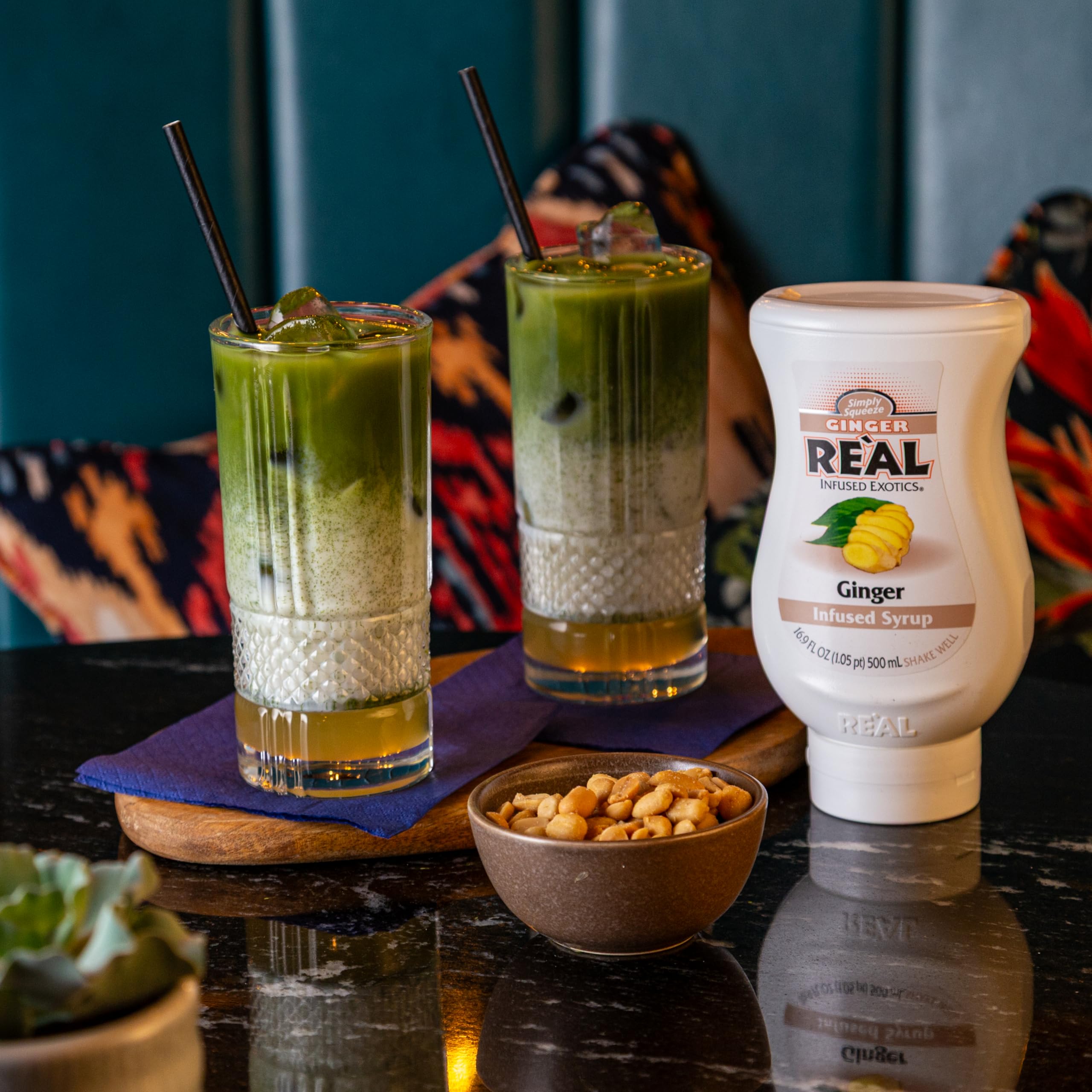 Reàl Infused Exotics - Ginger Puree Infused Fruit Syrup | 500ml Squeezy Bottle 4