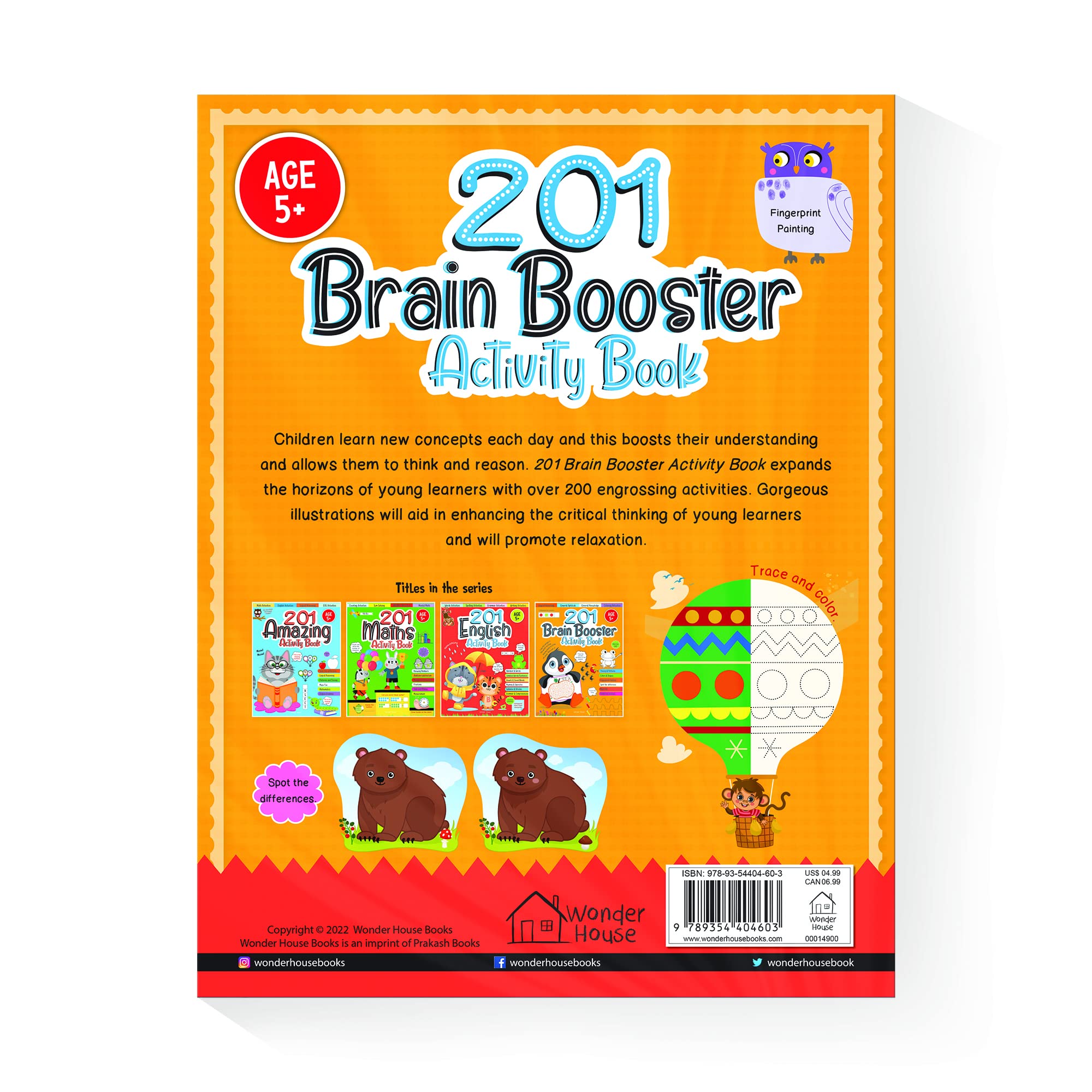 Wonder House 201 Brain Booster Activity Book - Fun Activities and Exercises for Children | Ages 6-9 7