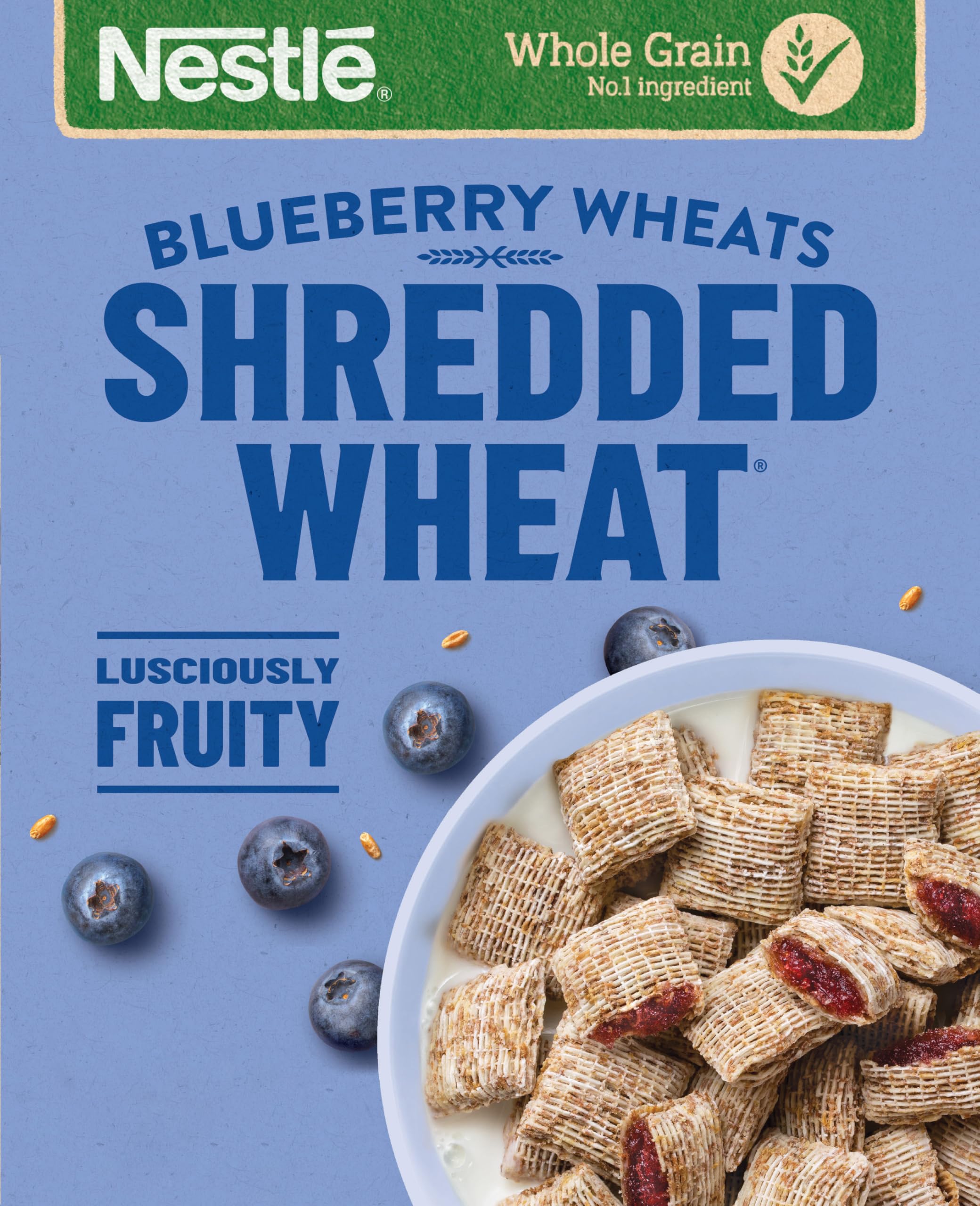 Nestlé Shredded Wheat Bitesize Blaubeer-Weizenmüsli, 450 g