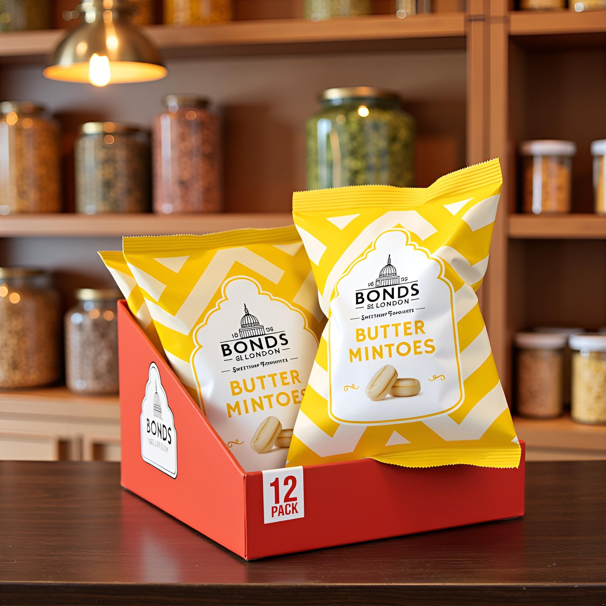 Bonds of London Butter Mintoes, Retro Boiled Sweets, Vegetarian Friendly, 120g (Pack of 12) 7