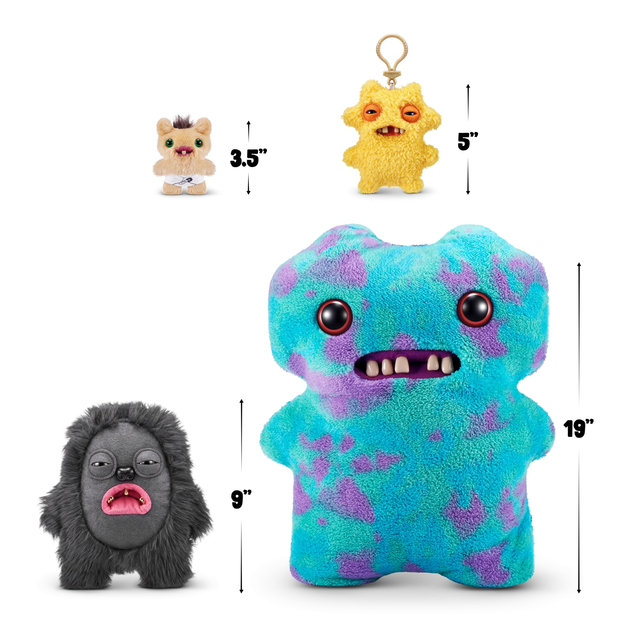 Fuggler Gold Fuggs by ZURU - Funny Ugly Monster Plush Collectible Toy, 9" Hedge Grog Edition 6