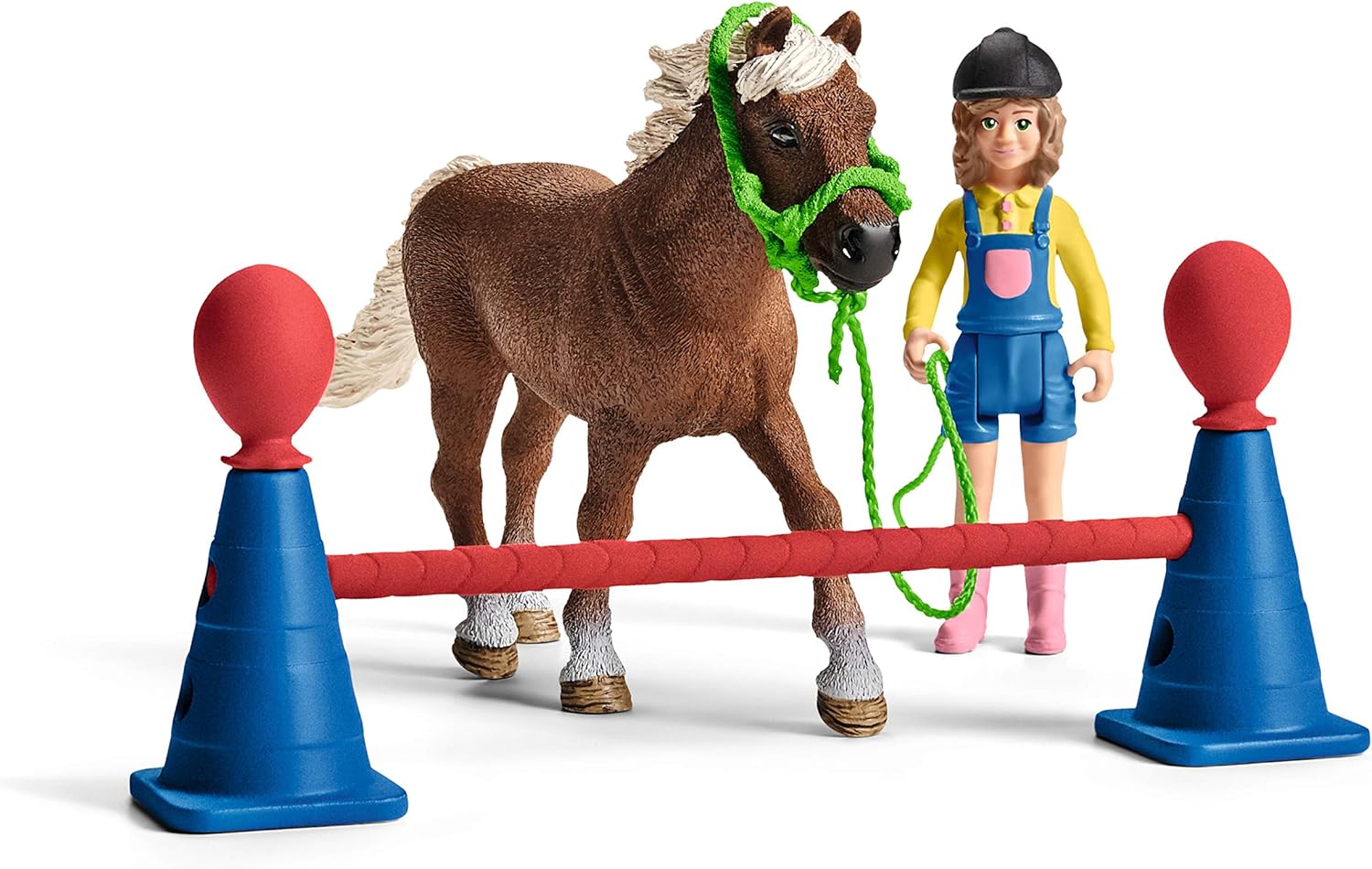 Schleich 42481 Pony Agility Training Playset - Farm World Animal Figures for Kids 3+ 10