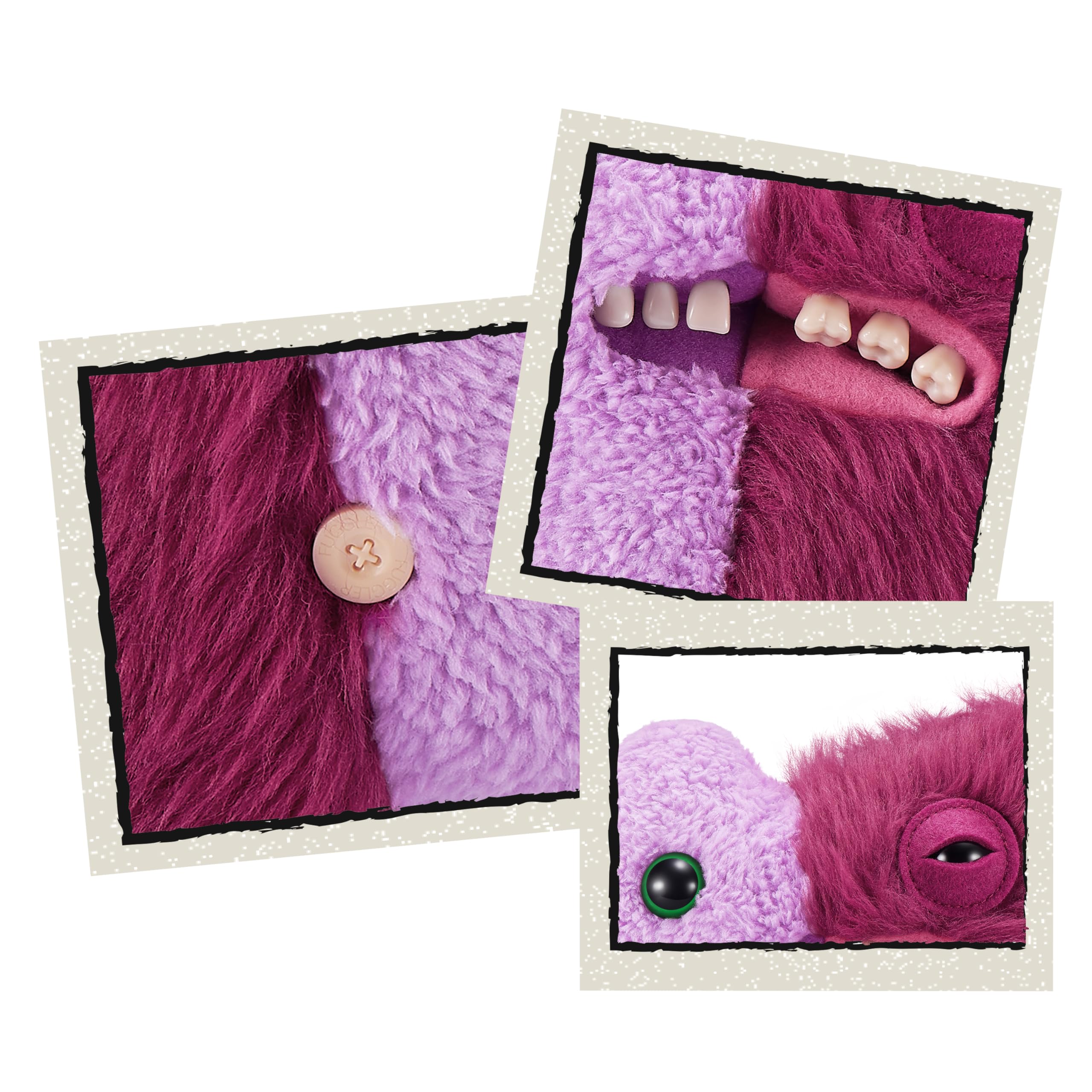 Fuggler Misfit Monsters 9-inch Series 1 - Gaptooth Weirdo Lilac & Red Plush Toy by ZURU 4