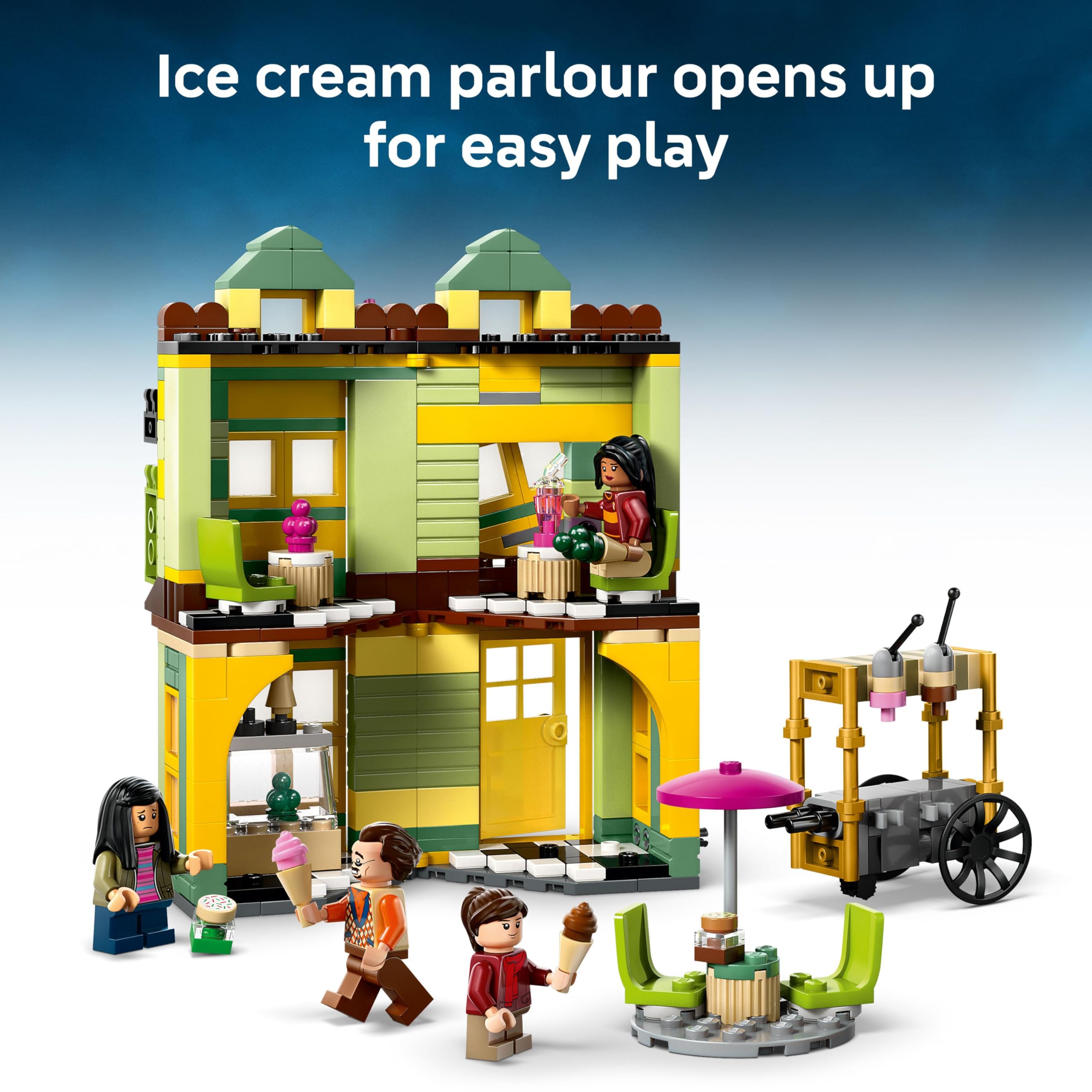 LEGO Harry Potter Diagon Alley Playset - Quality Quidditch Supplies & Ice Cream Parlour, 795 Pieces 7