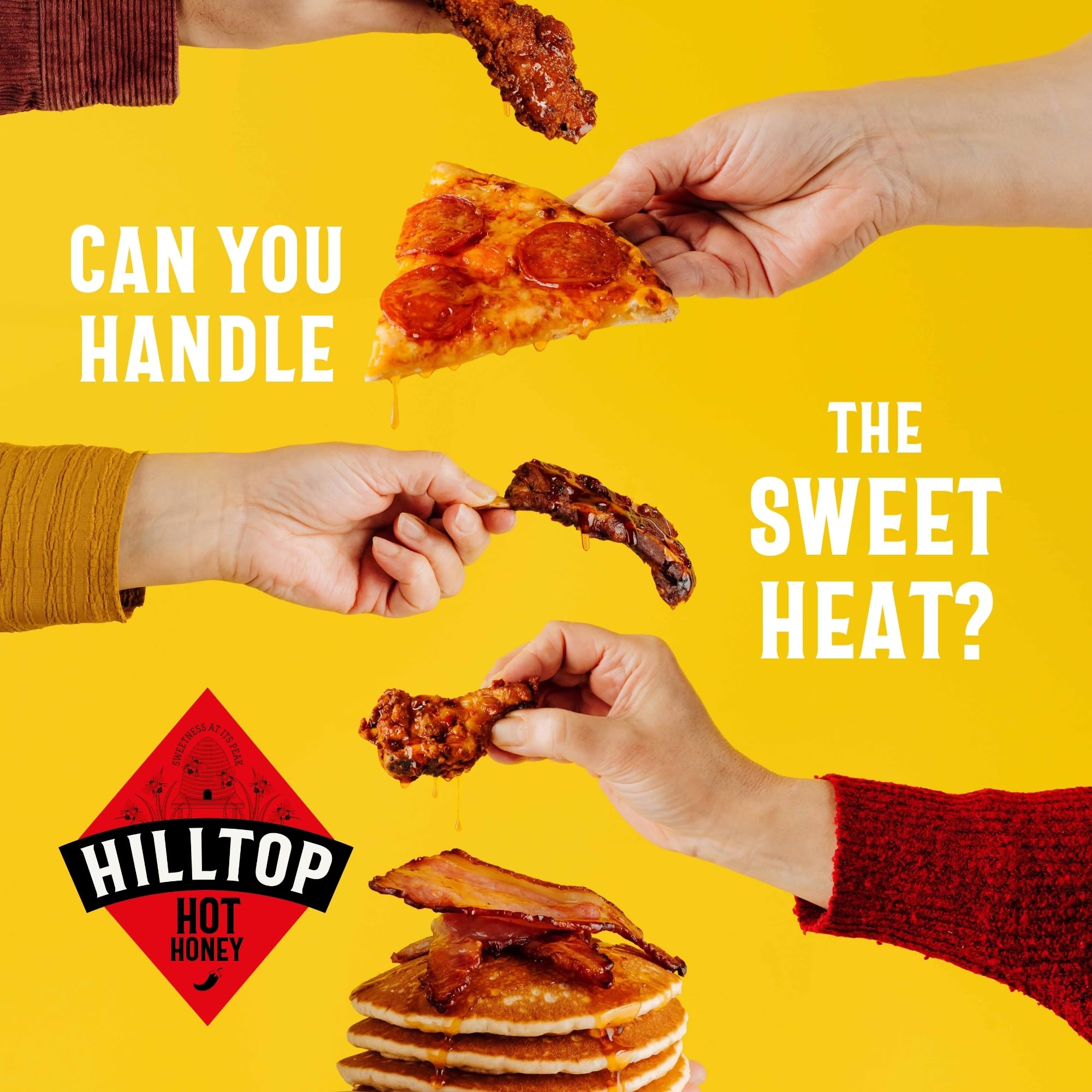 Hilltop Honey Hot Honey – mit Chili angereicherter Naturhonig – Quetschflasche, 340 g 7