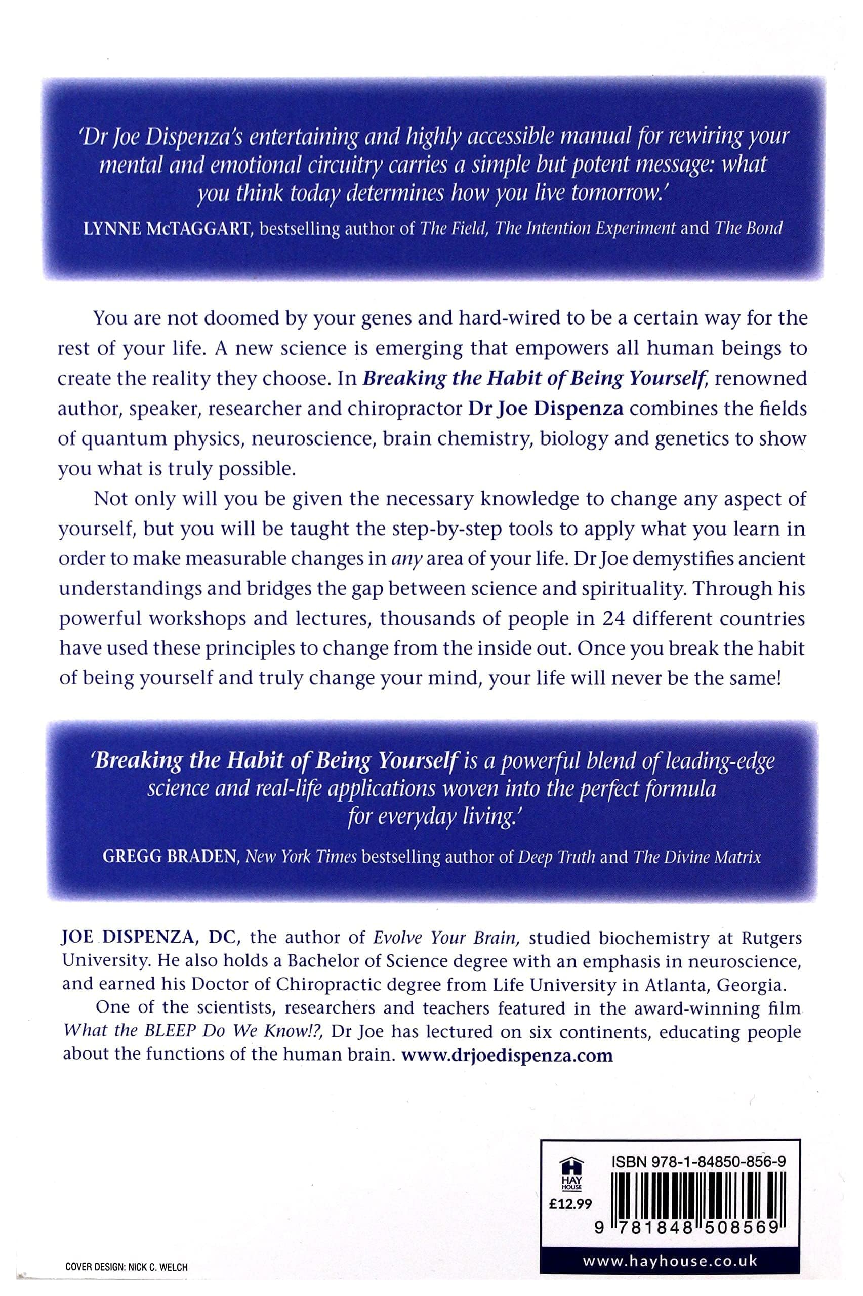 Dr. Joe Dispenza Breaking the Habit of Being Yourself - Self Help Book | Paperback | 368 Pages