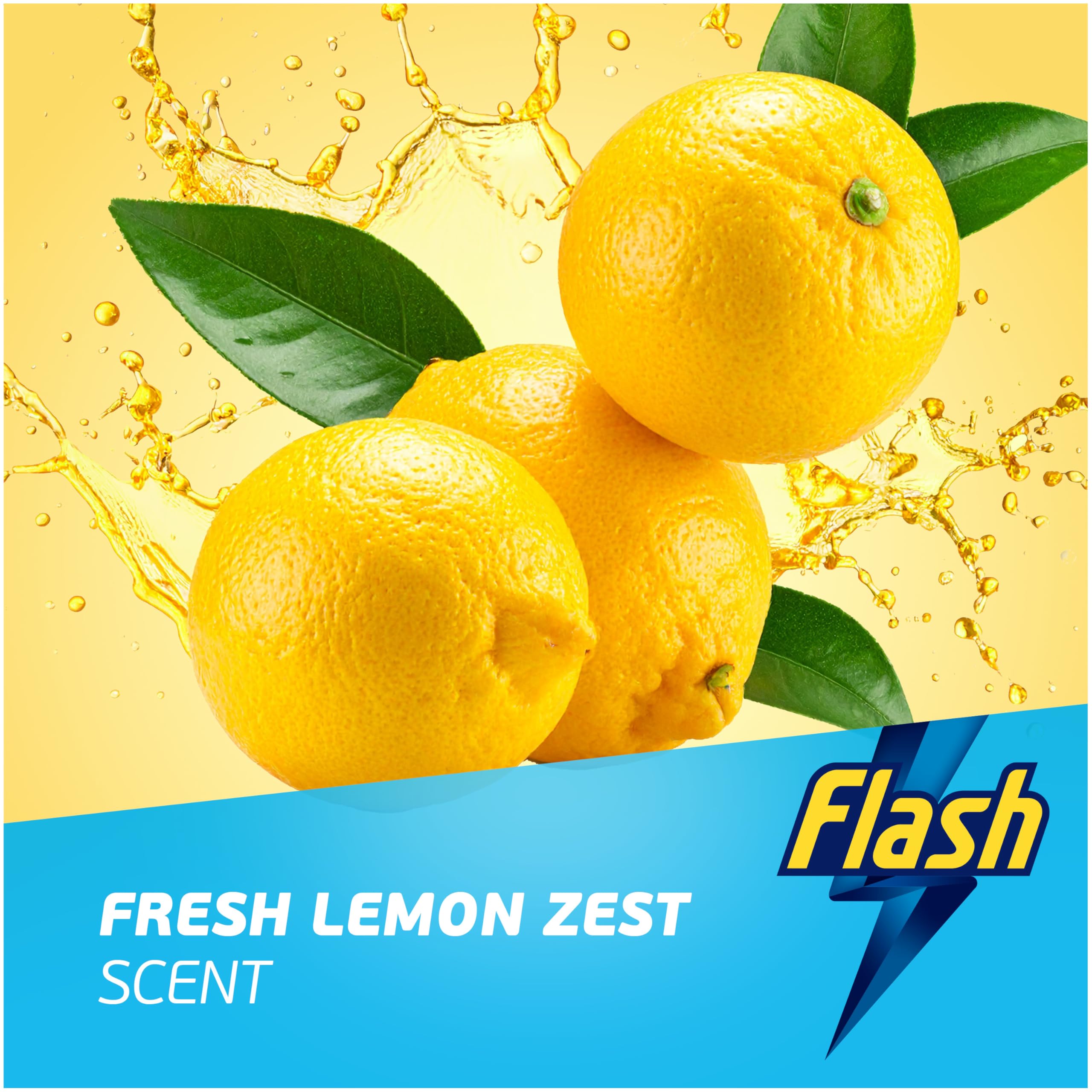 FLASH Direct to Floor All Purpose Floor Cleaner - Lemon Zest Scent | 2x800ML (1.6L Total) 6