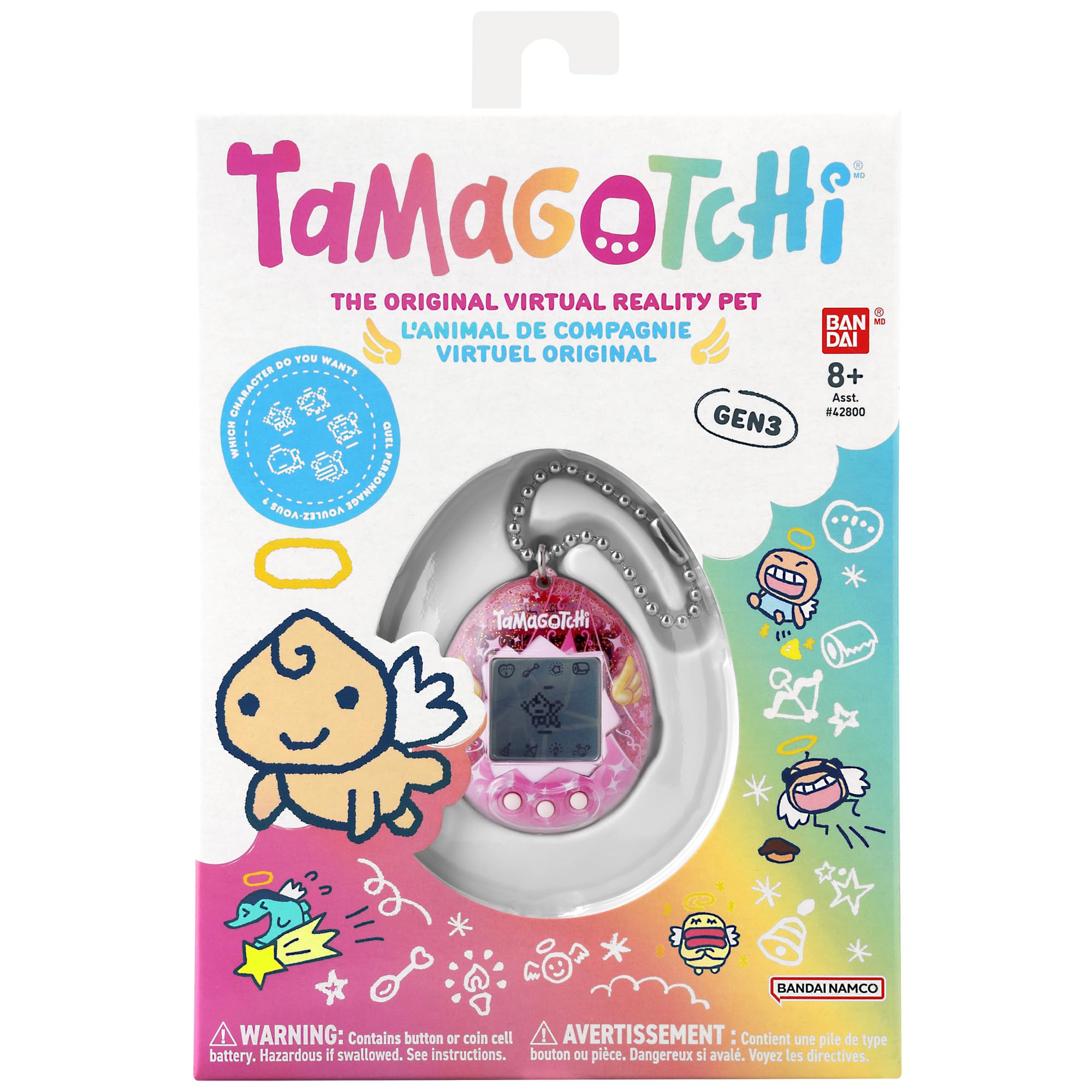 Tamagotchi Original Angel Dress Digital Pet - Electronic Toy for Kids 8+ 6