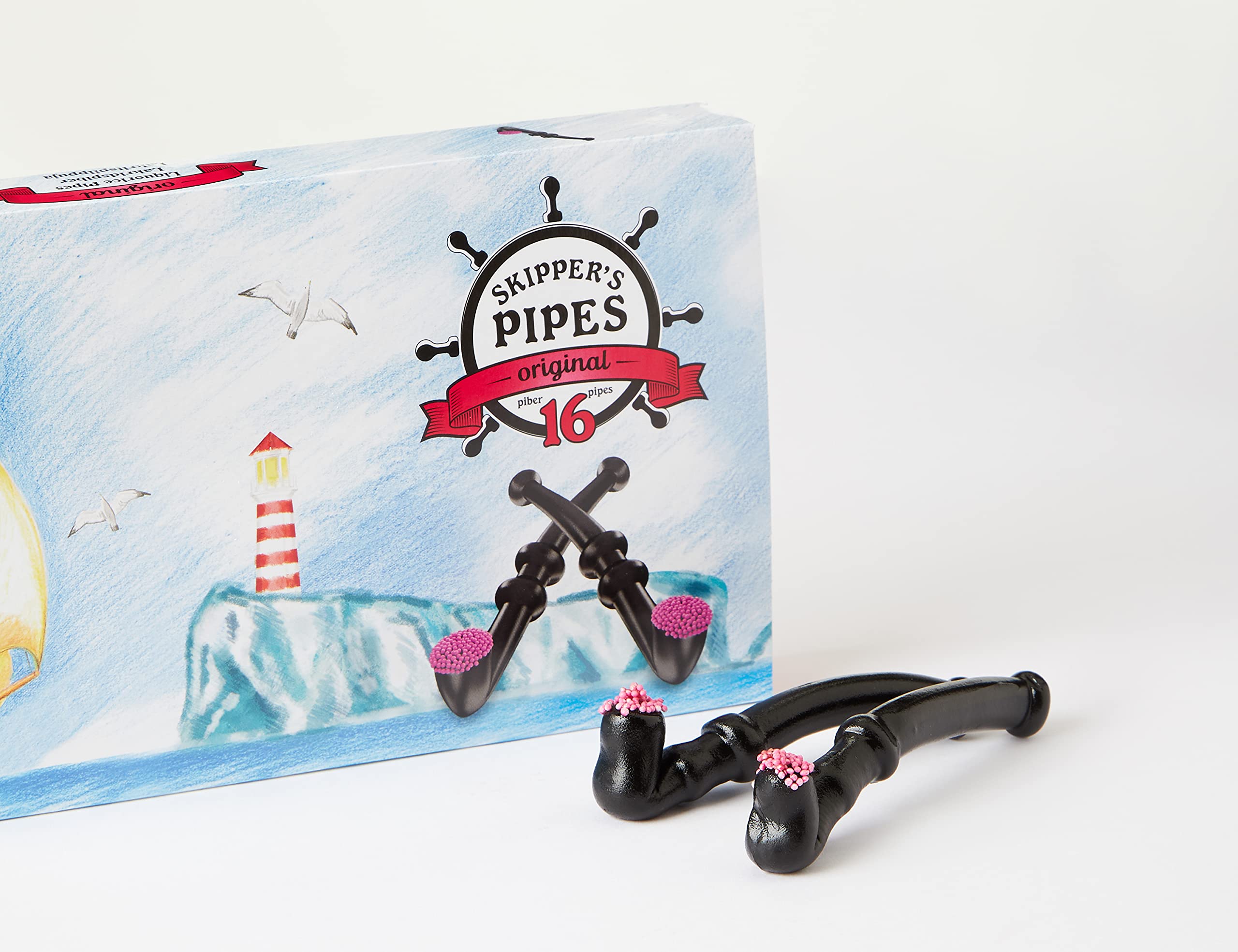 Malaco Skippers Liquorice Pipes - 16 Pack in Gift Box 3
