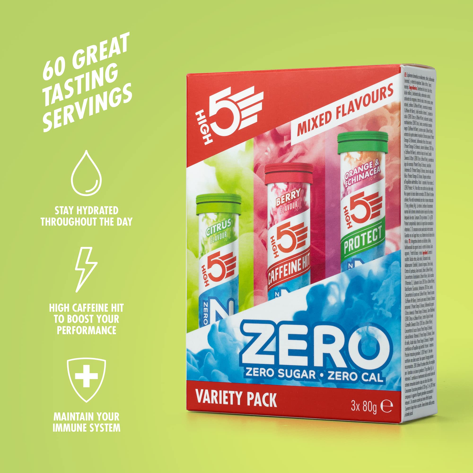 HIGH5 ZERO Electrolyte Tablets with Vitamin C | Sugar-Free Hydration for Sports & Daily Use