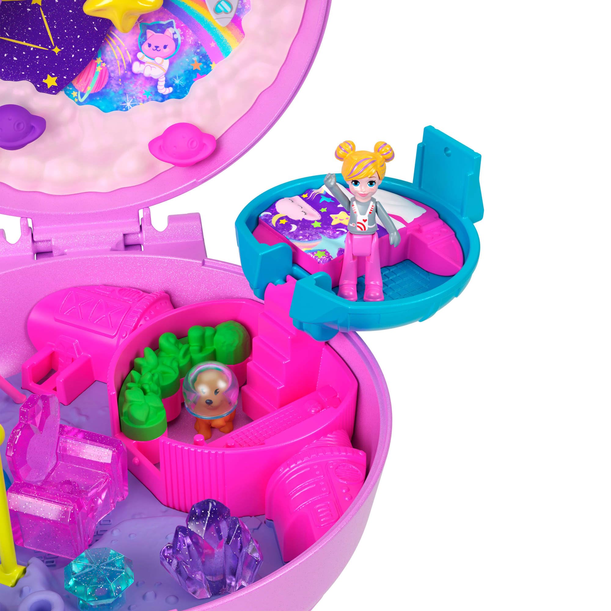 Polly Pocket Planet Polly Outer Space Compact Playset - Includes Micro Doll & 10 Accessories 6