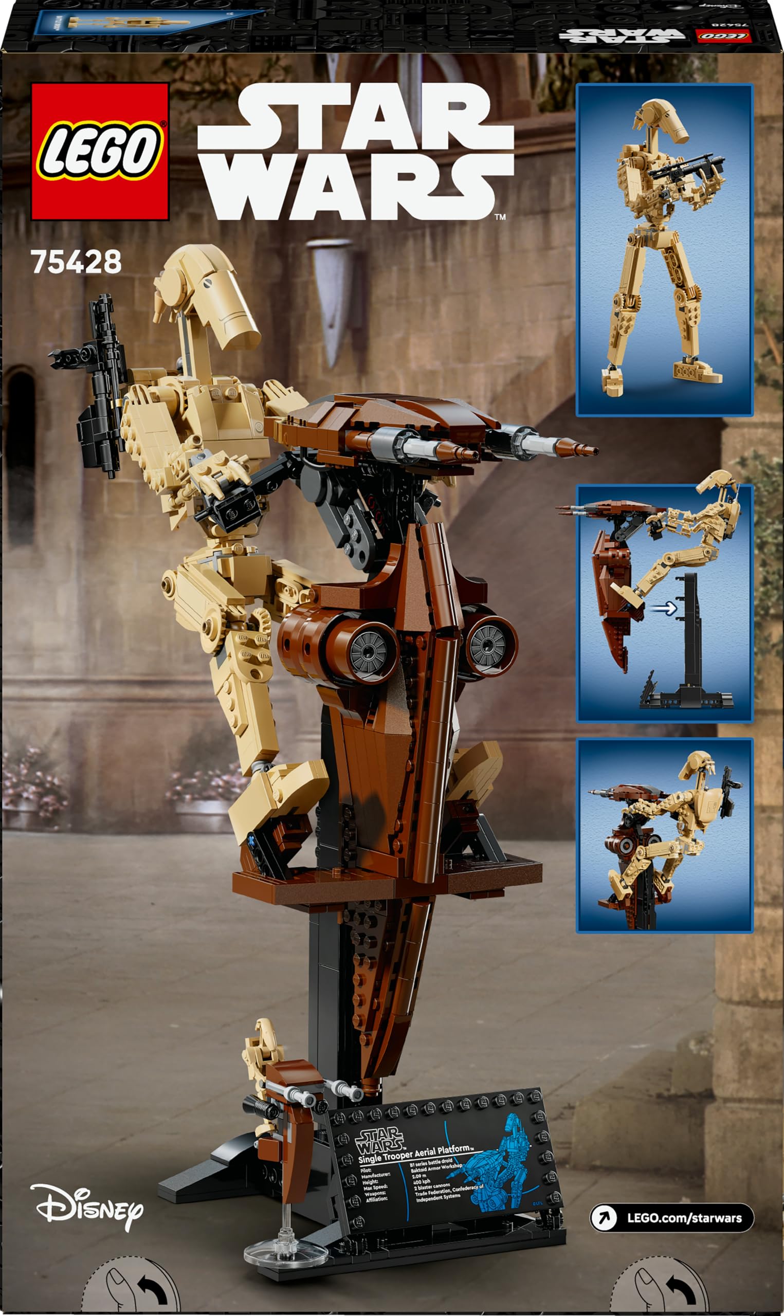 LEGO Star Wars 75428 Battle Droid with STAP Speeder - Buildable Display Model for Ages 12+ 6