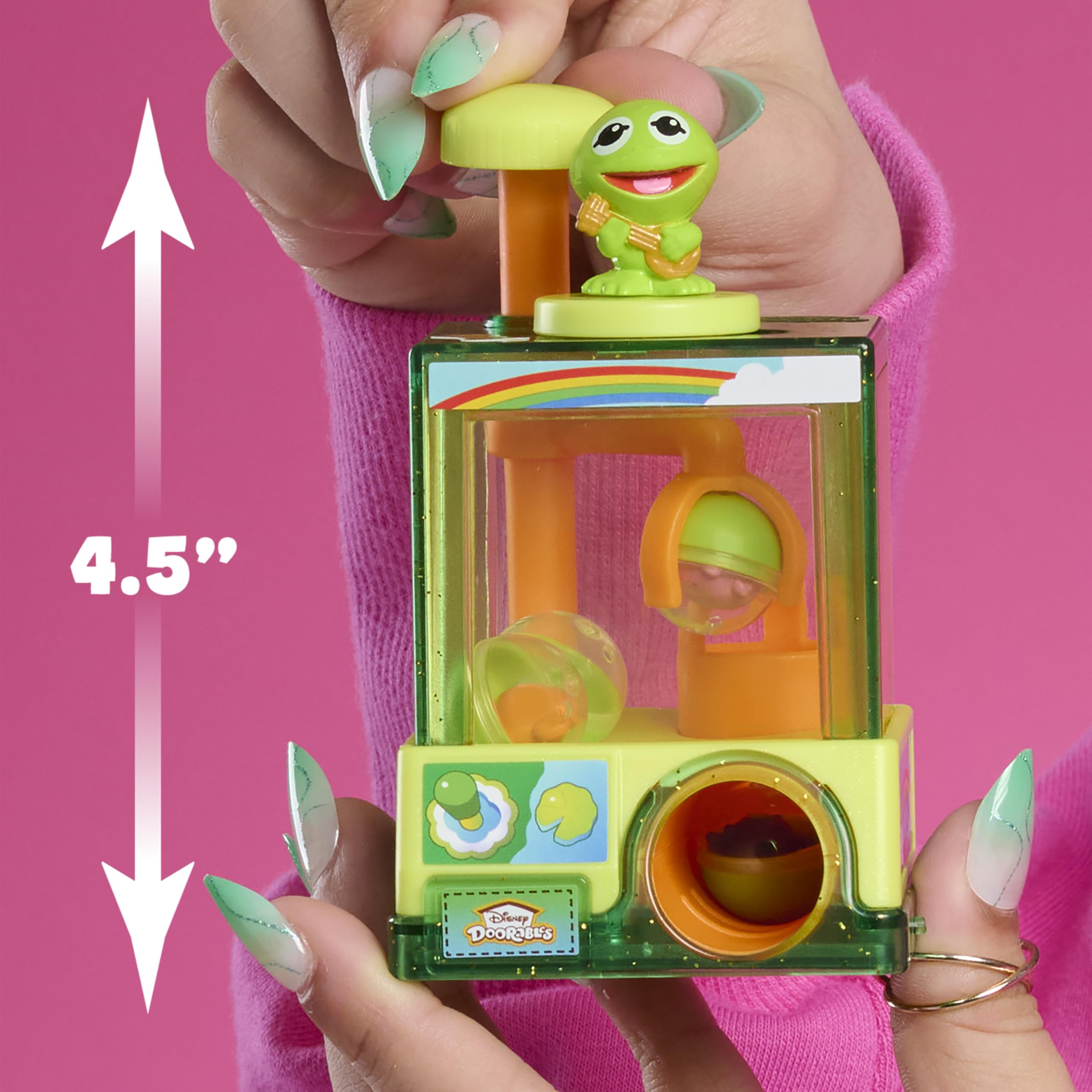 Just Play Disney Doorables Whatcha Gotcha Claw Machine - Squish’Alots Collectible with Micro Figures & Stickers 5