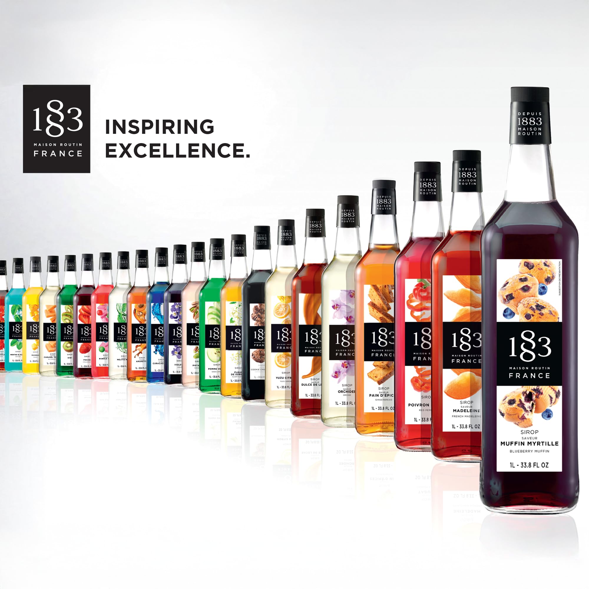 1883 MAISON ROUTIN French Vanilla Syrup - 1L Bottle | Natural Ingredients | Vegan, Kosher, Halal 6