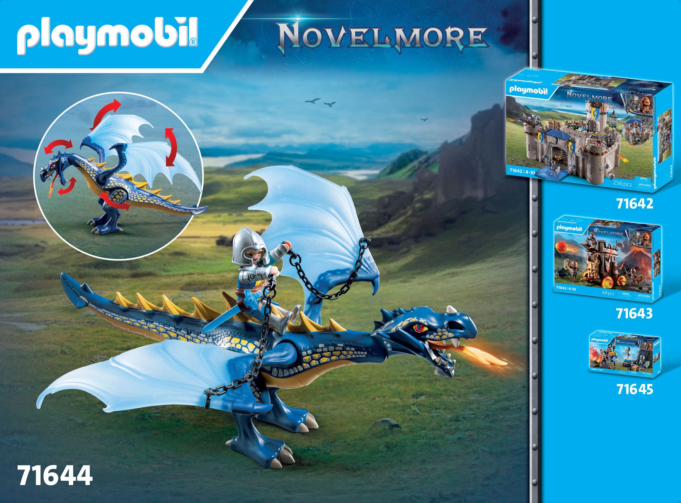 Playmobil 71644 Knights of Novelmore: Dragon Combat Playset - Medieval Castle Adventure with Knight and Dragon, Ages 4+ 11