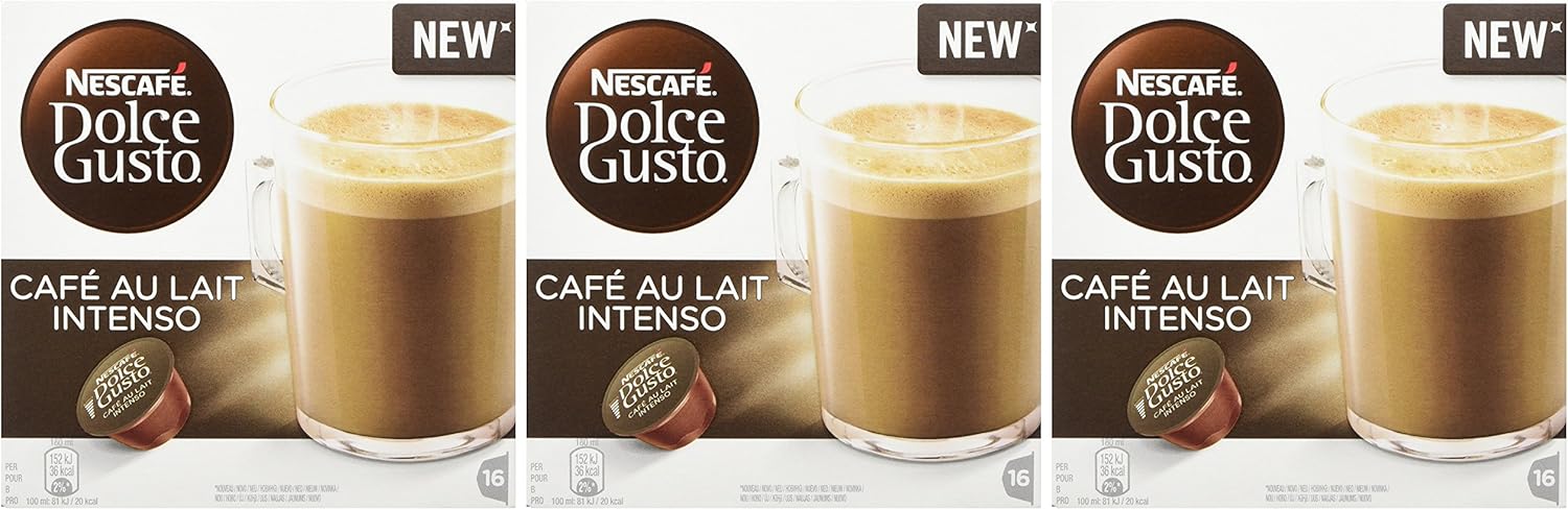 NESCAFÉ Dolce Gusto Café Au Lait Intenso Kaffeepads, 16 Kapseln (48 Portionen) 7