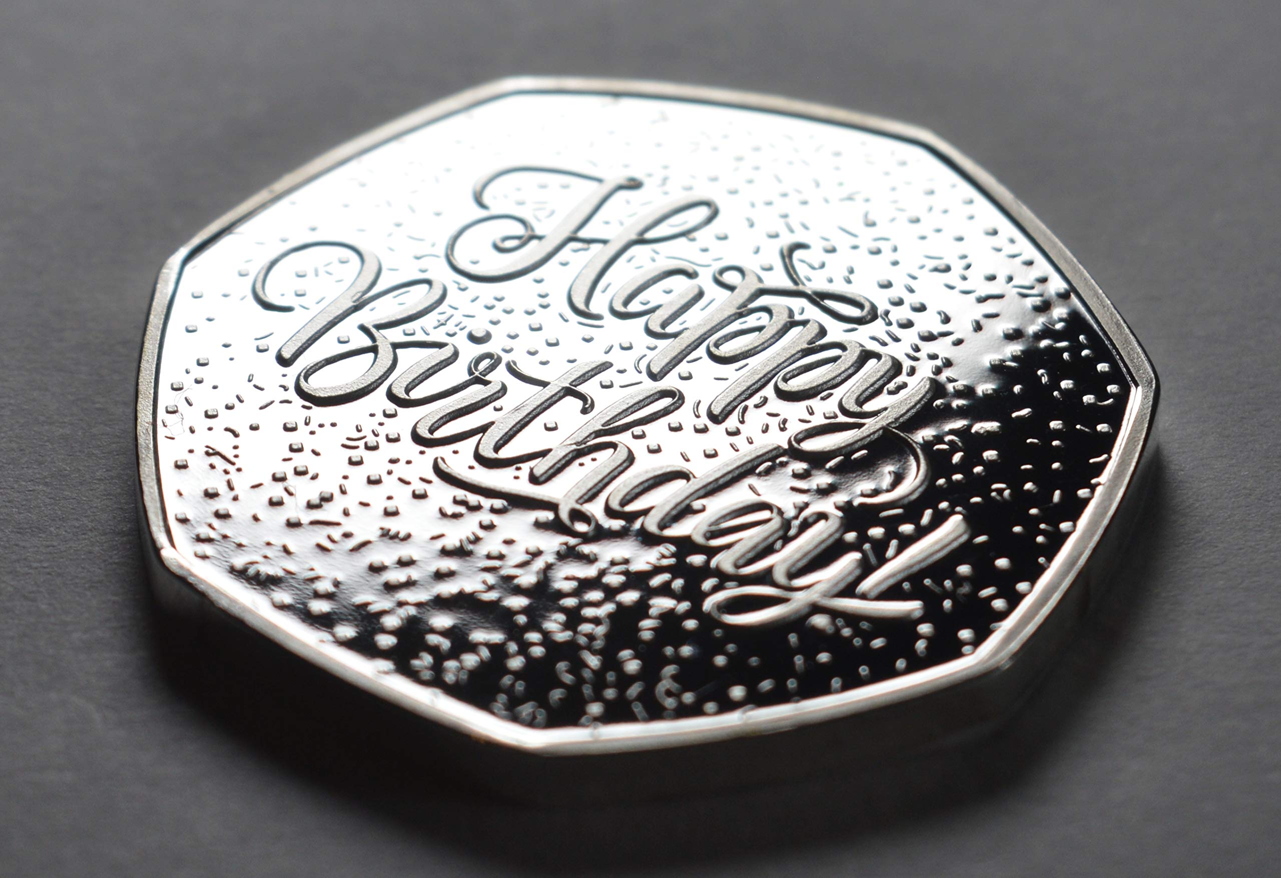 The Commemorative Coin Company 40th Birthday .999 Silver Commemorative Coin - Proof Finish with 24ct Gold and Faux Pearl 6